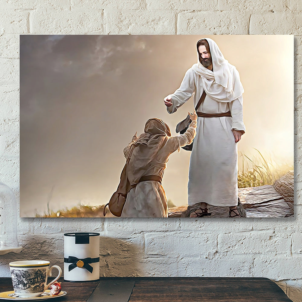 Jesus Canvas Wall Art 41 – Jesus Canvas Painting – Jesus Christ Poster – Jesus Poster – Bible Verse Canvas Wall Art – Scripture Canvas