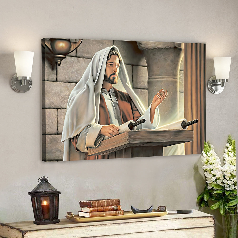 Jesus Canvas Wall Art 44 – Jesus Canvas Painting – Jesus Christ Poster – Jesus Poster – Bible Verse Canvas Wall Art – Scripture Canvas