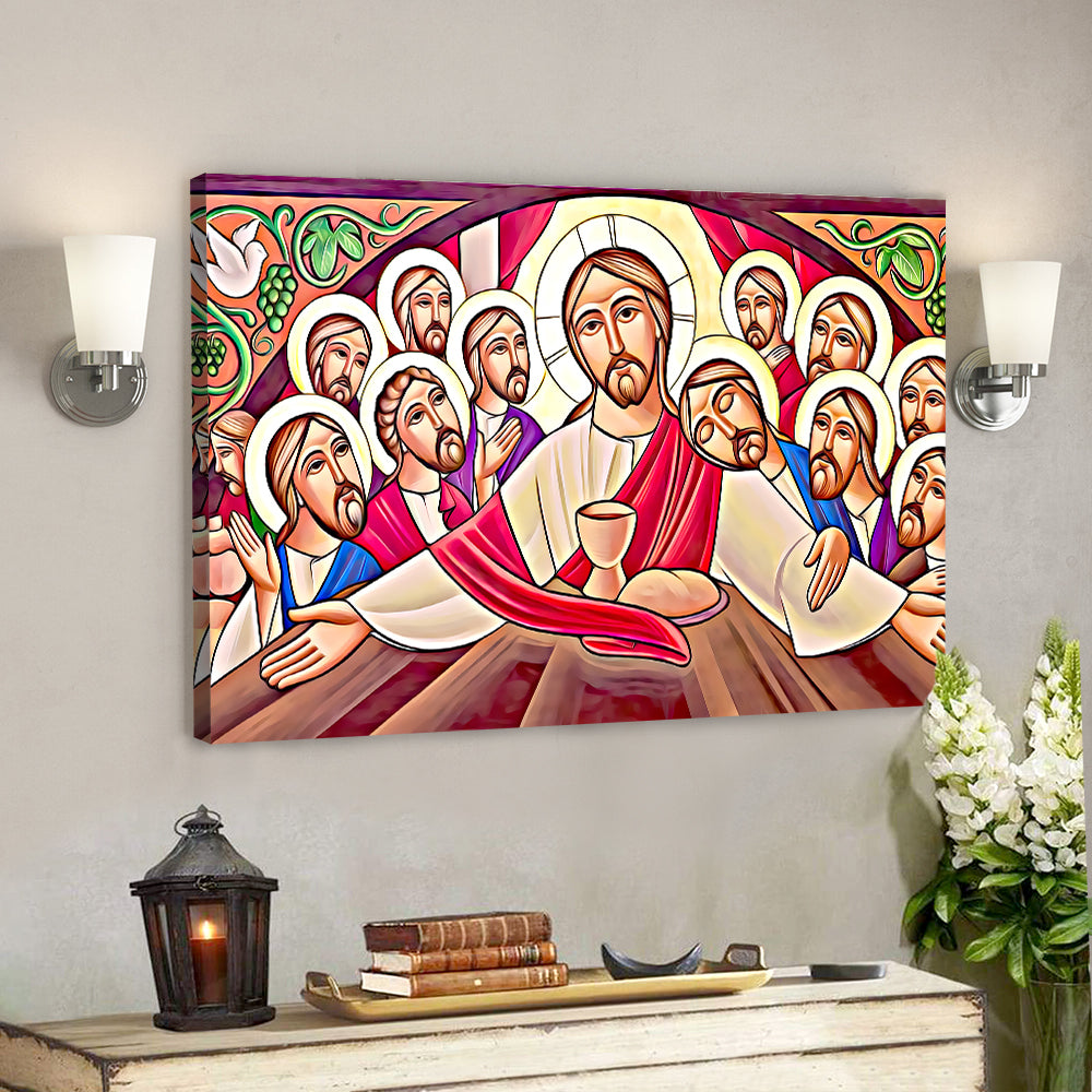 Jesus Canvas Wall Art – Christian Gift – Jesus Canvas Painting – Jesus Poster – Scripture Canvas