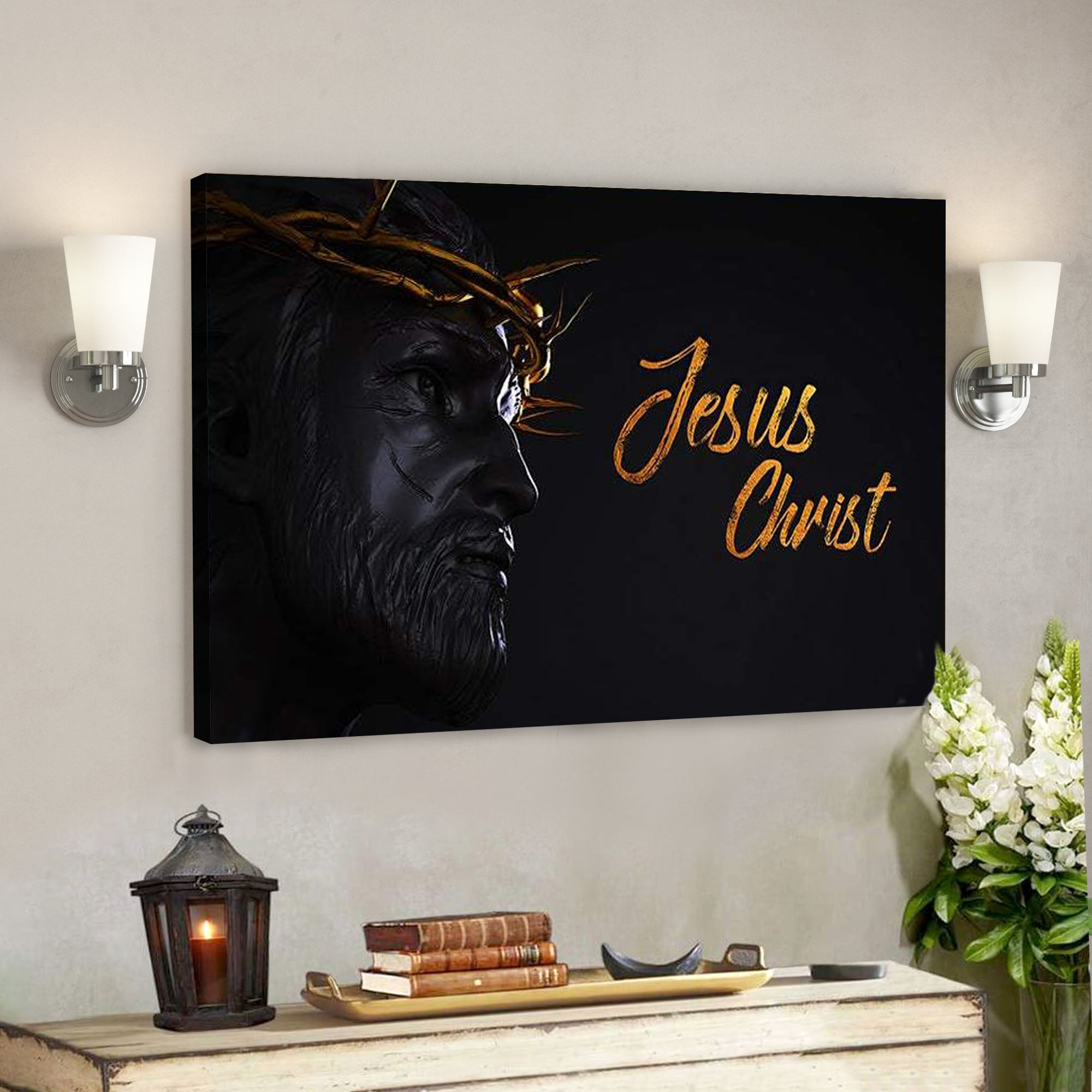 Jesus Christ – Bible Verse Canvas – Scripture Canvas Wall Art