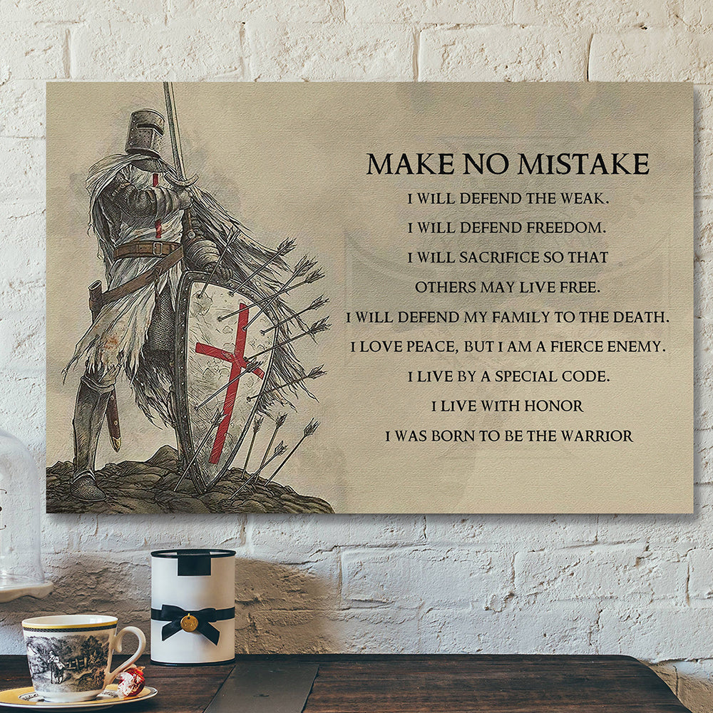 Jesus Christ Poster – Bible Verse Canvas – Make No Mistake Canvas Poster