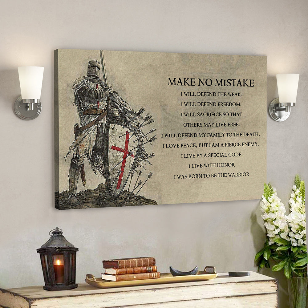 Jesus Christ Poster – Bible Verse Canvas – Make No Mistake Canvas Poster