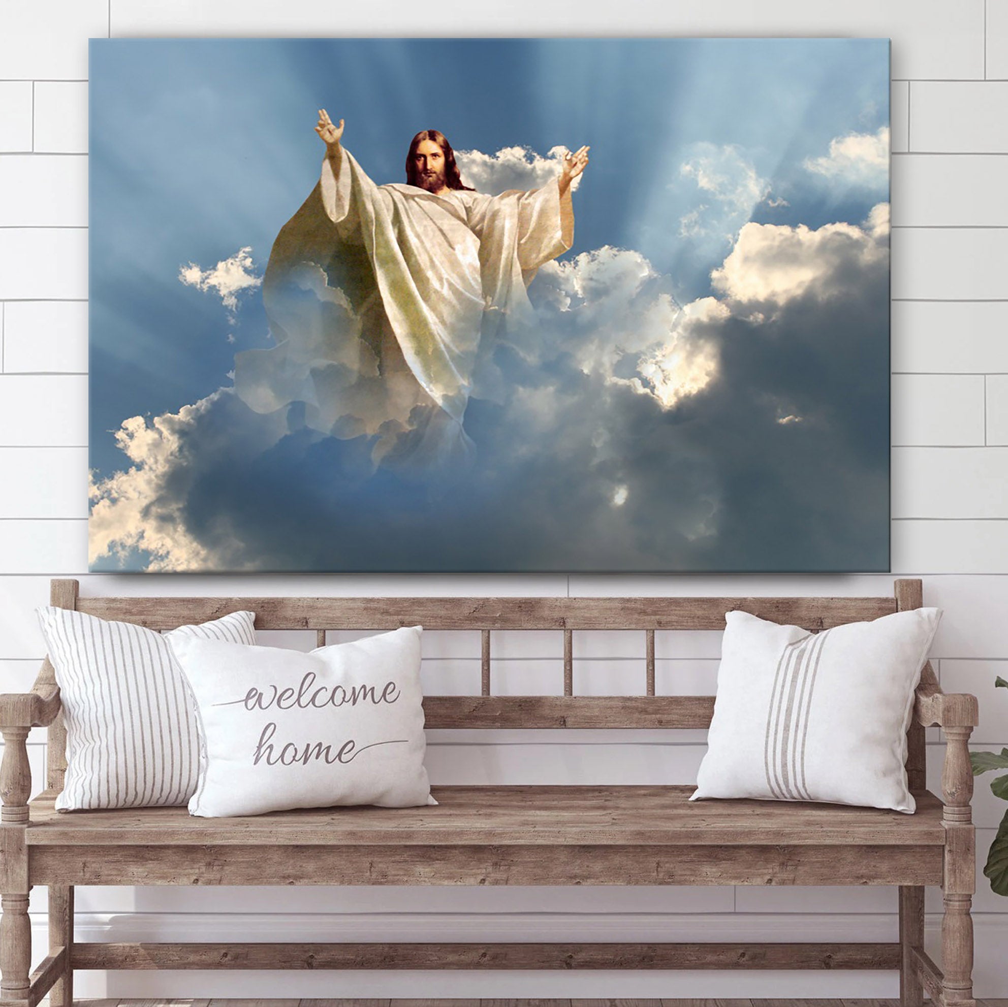 Jesus Christ Sky Canvas Pictures – Jesus Christ Canvas Art – Christian Wall Canvas