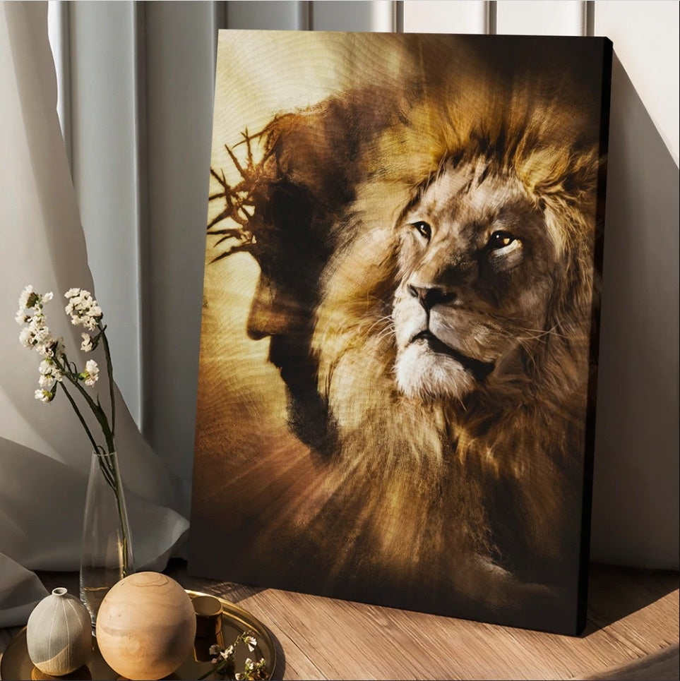 Jesus Christ The Lion Of Judah Jesus Light Of The World Canvas Posters – Christian Wall Posters – Religious Wall Decor