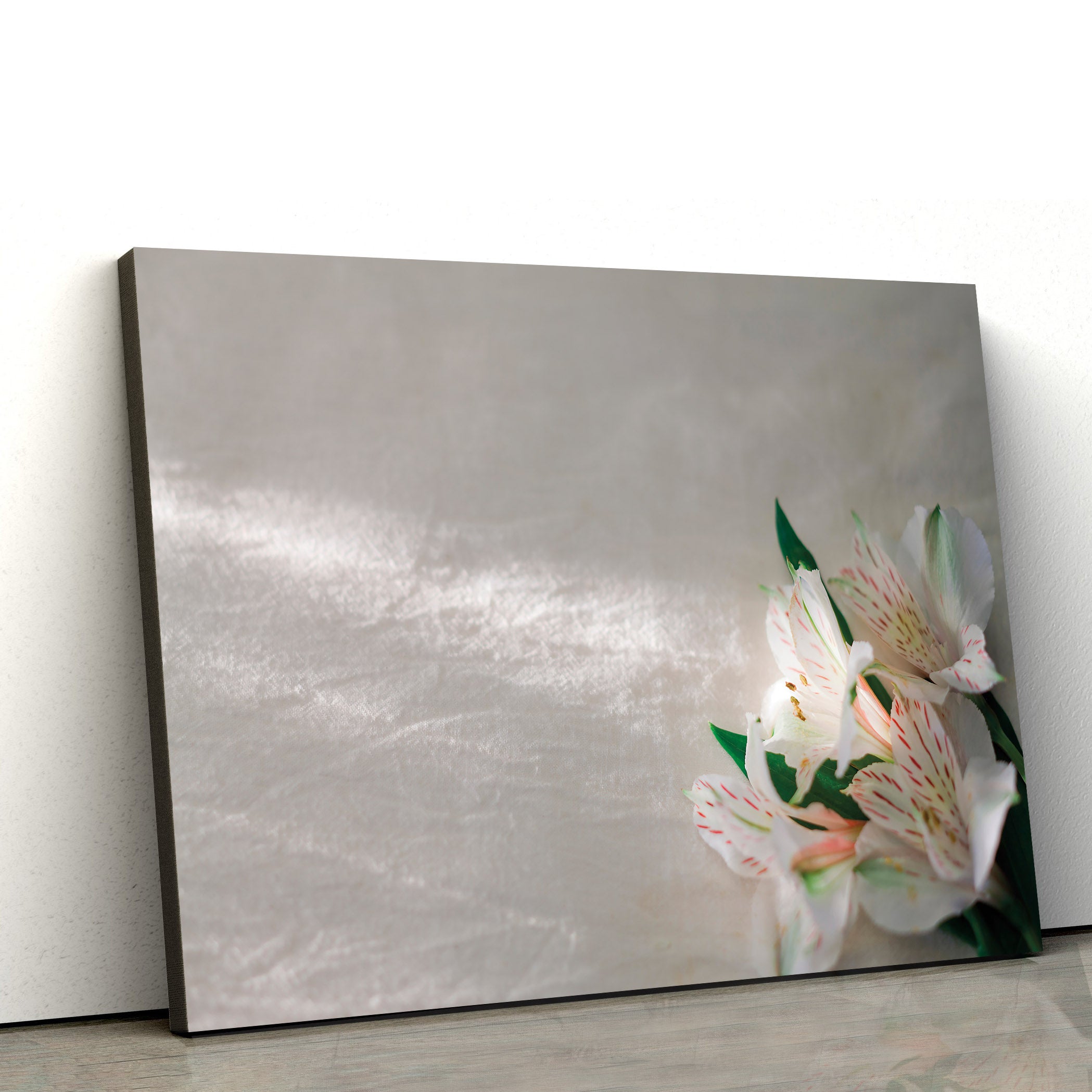 Jesus Christ White And Pink Lilies Canvas Wall Art – Easter Wall Art – Christian Canvas Wall Art