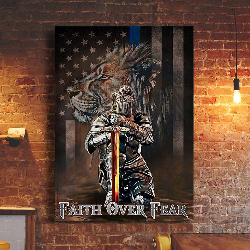 Jesus Faith Over Fair Judah Canvas Posters – Christian Wall Posters – Religious Wall Decor