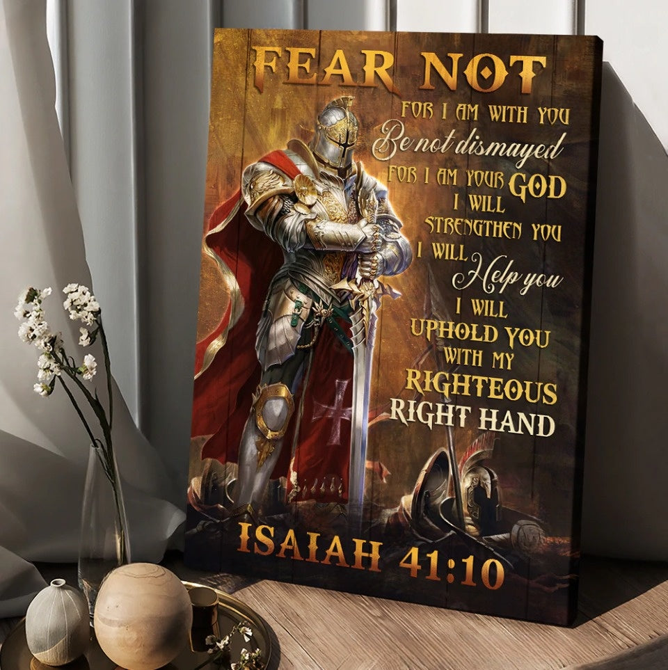 Jesus Faith Over Fear Lion American Flag Canvas Posters – Christian Wall Posters – Religious Wall Decor