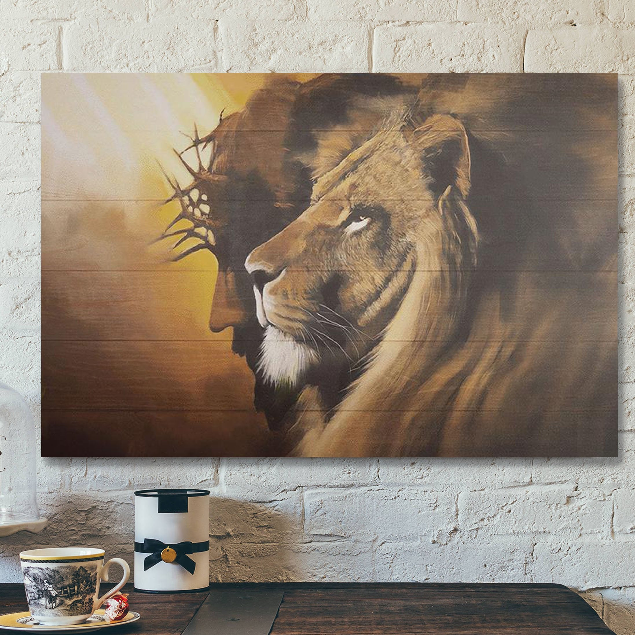 Jesus God Landscape Canvas Prints – God Wall Art – The Lion Of Judah