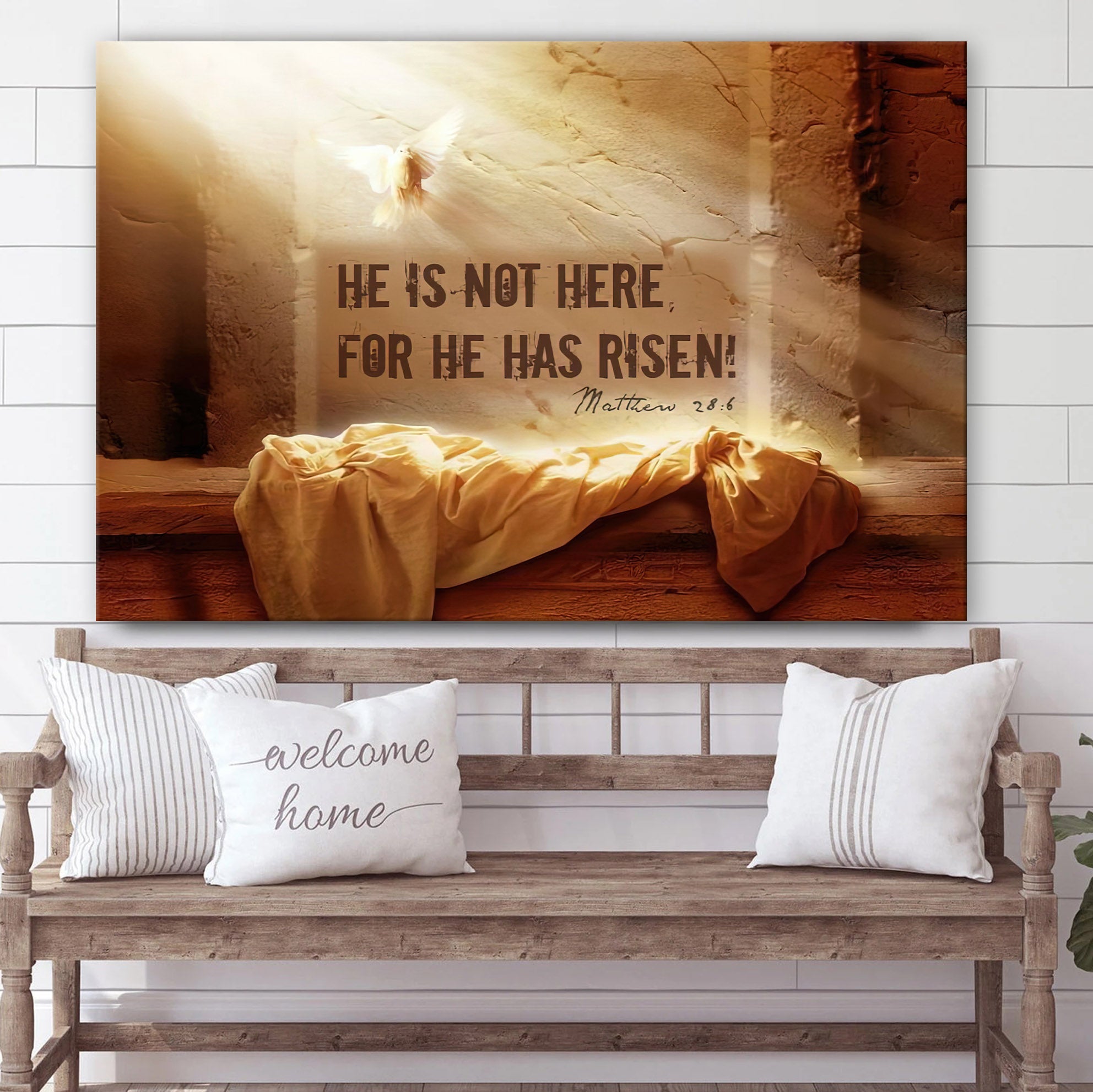 Jesus Has Risen Canvas Pictures – Easter Canvas – Christian Canvas Wall Art