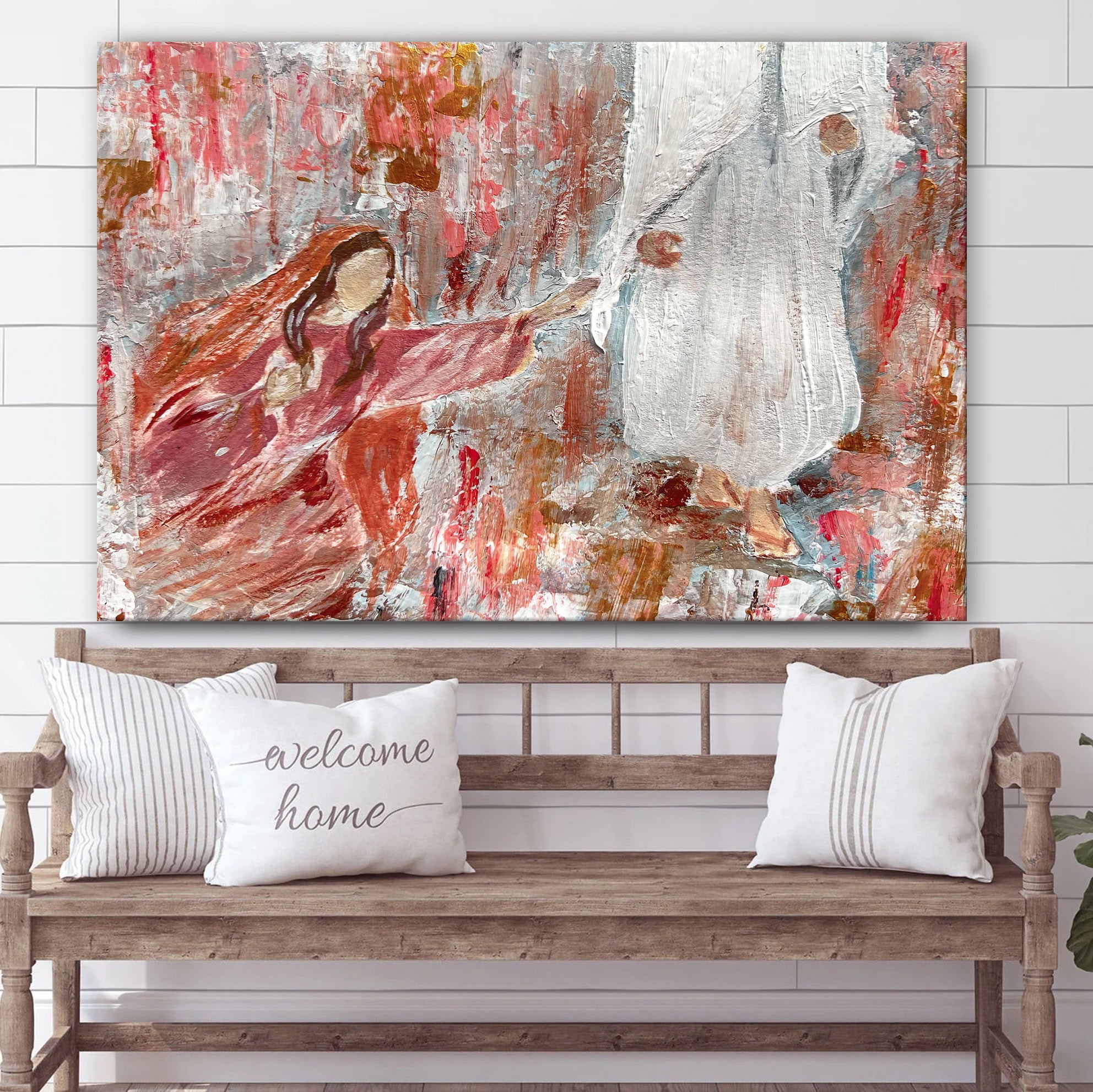 Jesus Healing The Bleeding Woman Canvas Posters – Christian Wall Art