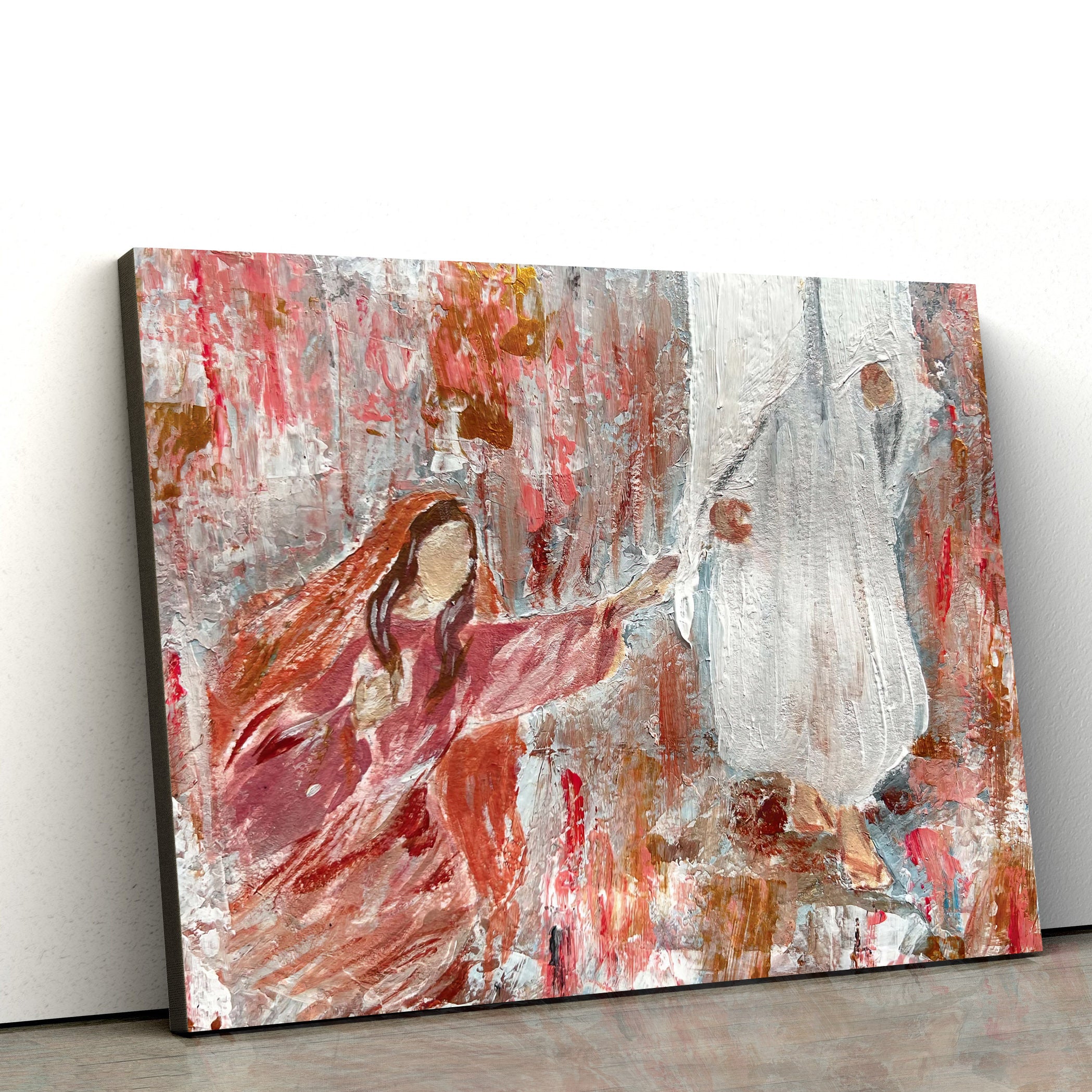 Jesus Healing The Bleeding Woman Canvas Posters – Christian Wall Art