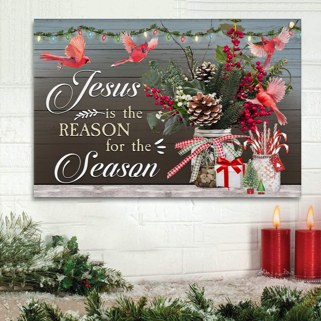 Jesus Is The Reason For Season Christmas Wall Art Canvas Print – Art On Wall – Wall Decorator