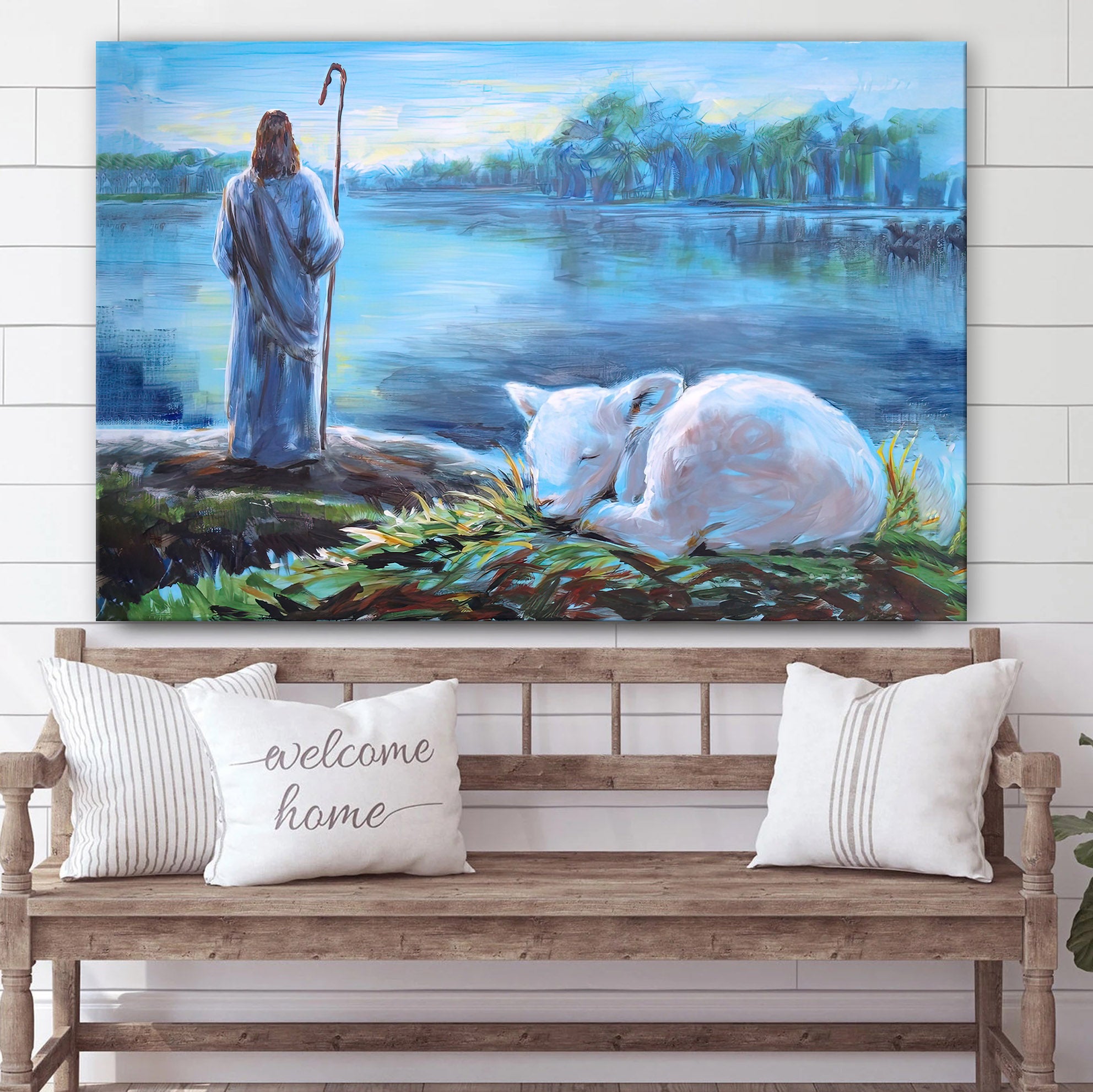 Jesus Rest In The Lord Canvas Posters – Jesus Canvas Pictures – Christian Canvas Art