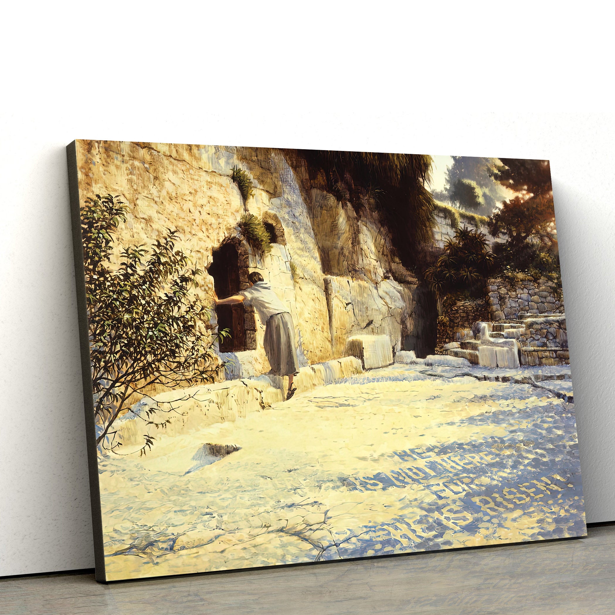 Jesus Resurrection The Empty Tomb 1 Canvas Pictures – Easter Canvas – Christian Canvas Wall Art