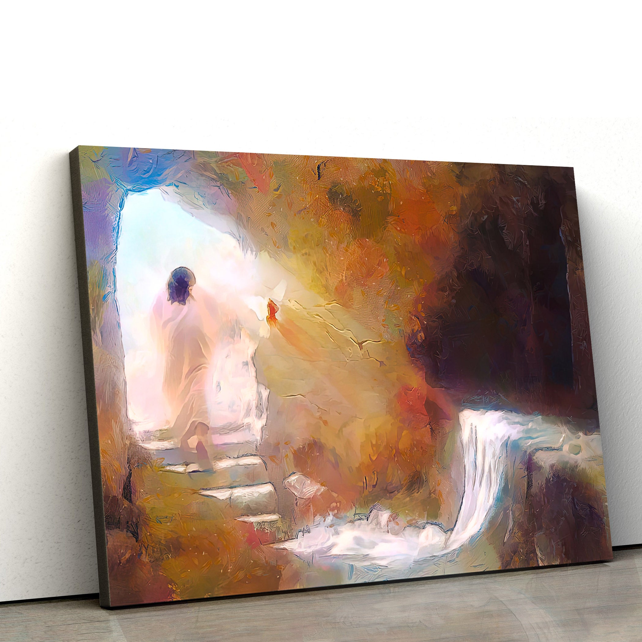 Jesus Resurrection The Empty Tomb Canvas Pictures – Easter Canvas – Christian Canvas Wall Art