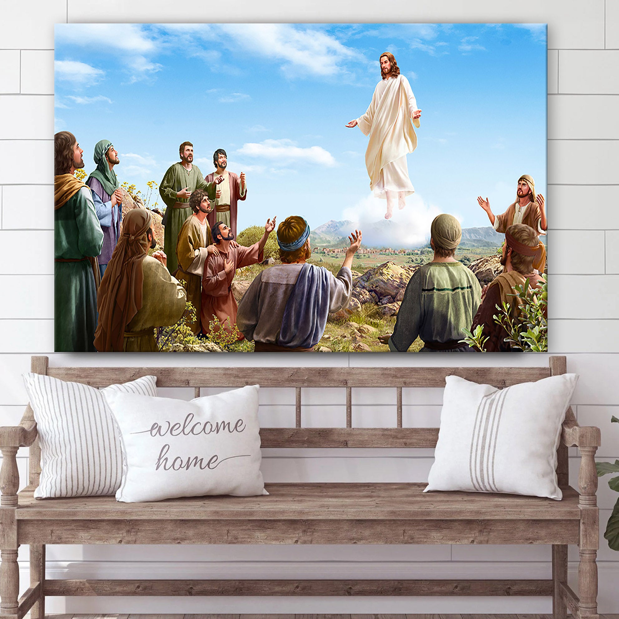 Jesus Returns Canvas Pictures – Jesus Christ Canvas Art – Christian Wall Canvas