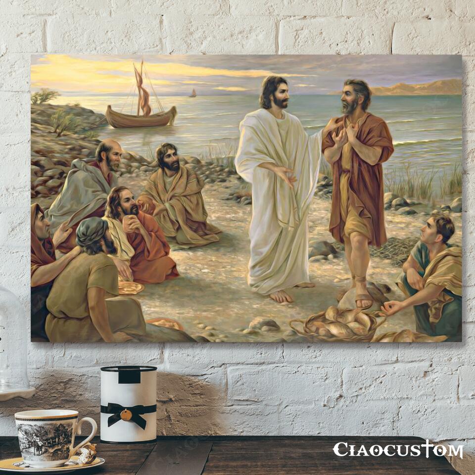 Jesus Speaks to His Disciples – Jesus Canvas Painting – Jesus Canvas Art – Jesus Poster – Jesus Canvas – Christian Gift