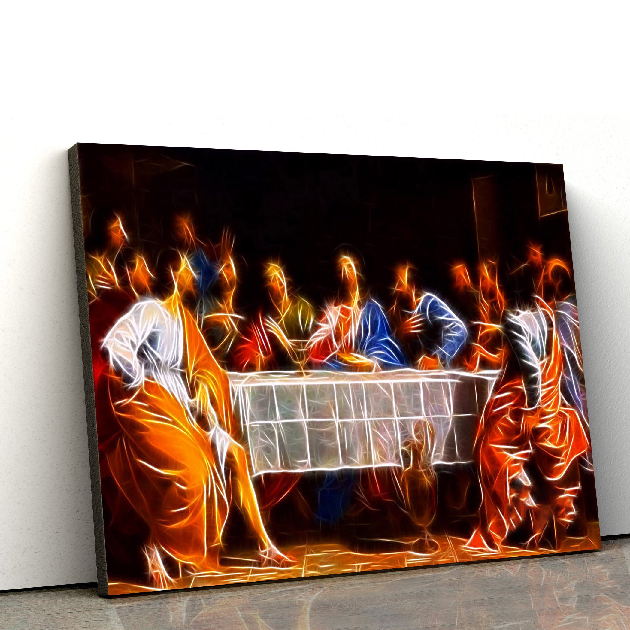 Jesus The Last Supper Canvas Pictures – Jesus Canvas Wall Art – Christian Canvas Paintings