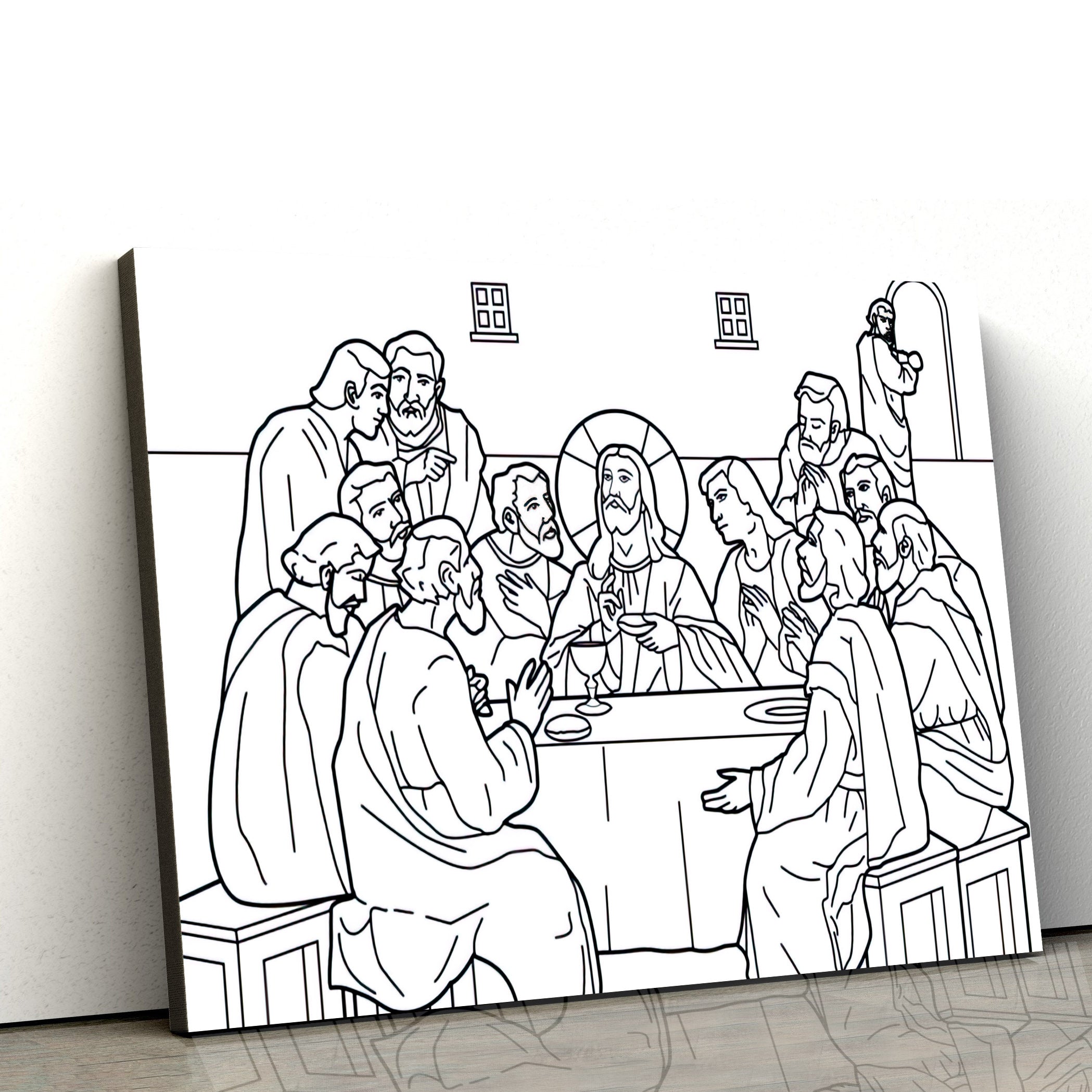 Jesus The Last Supper Canvas Wall Art – Christian Wall Posters