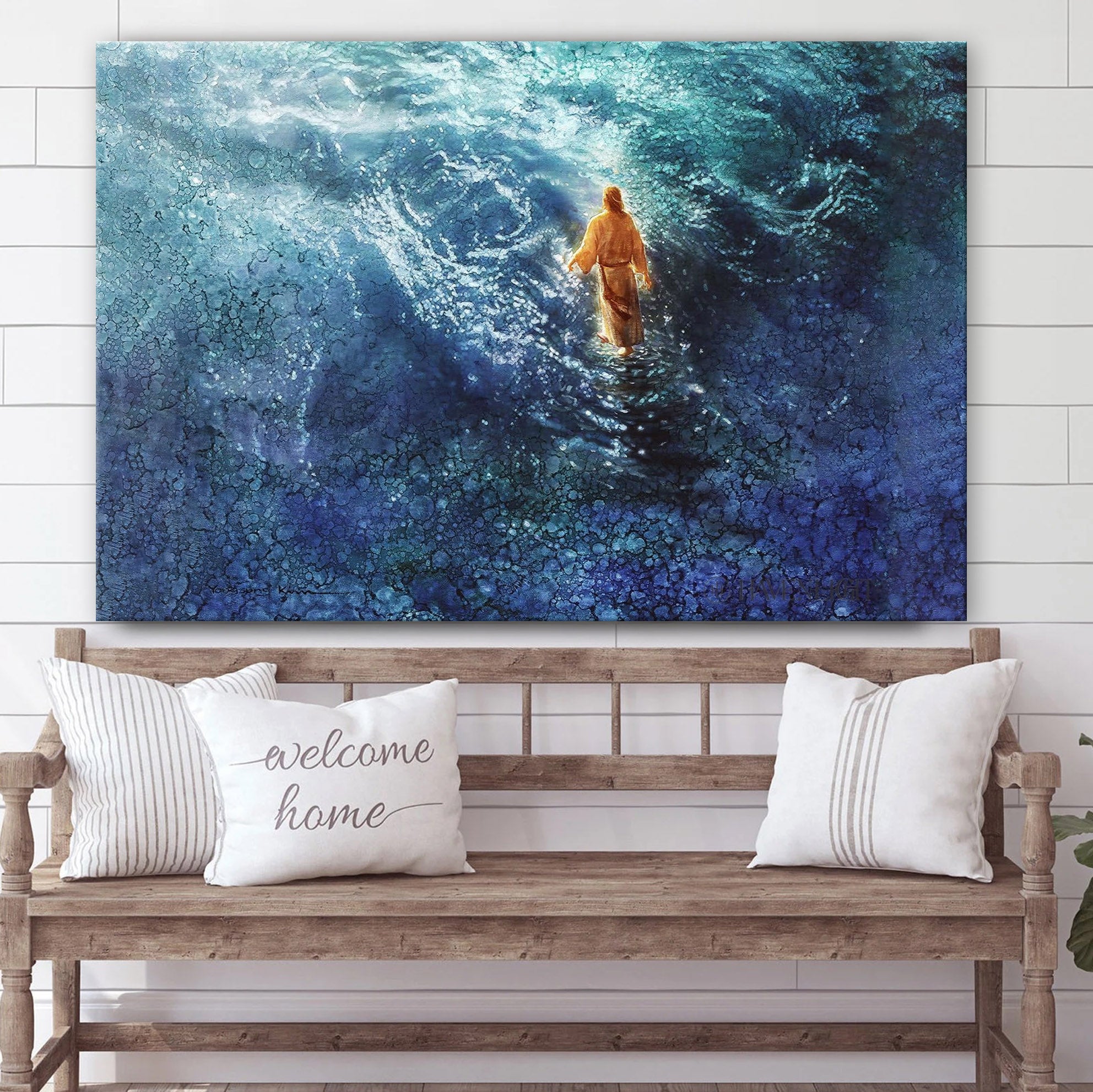 Jesus Walks On Water Canvas Posters – Jesus Canvas Pictures – Christian Canvas Art