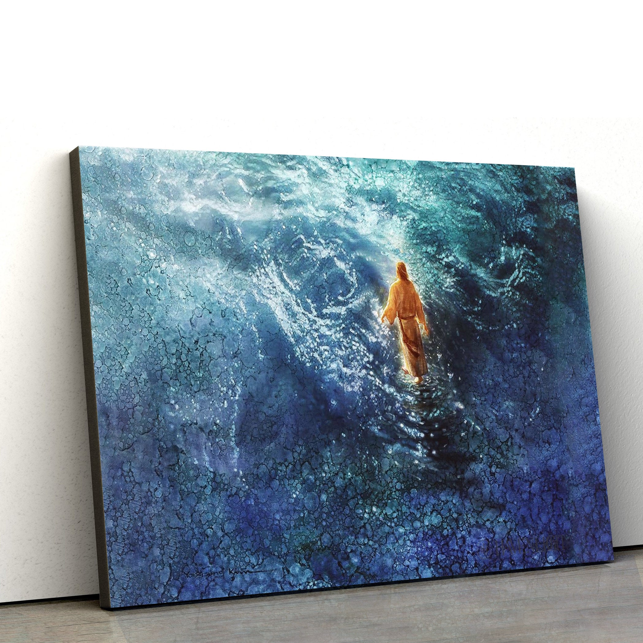 Jesus Walks On Water Canvas Posters – Jesus Canvas Pictures – Christian Canvas Art