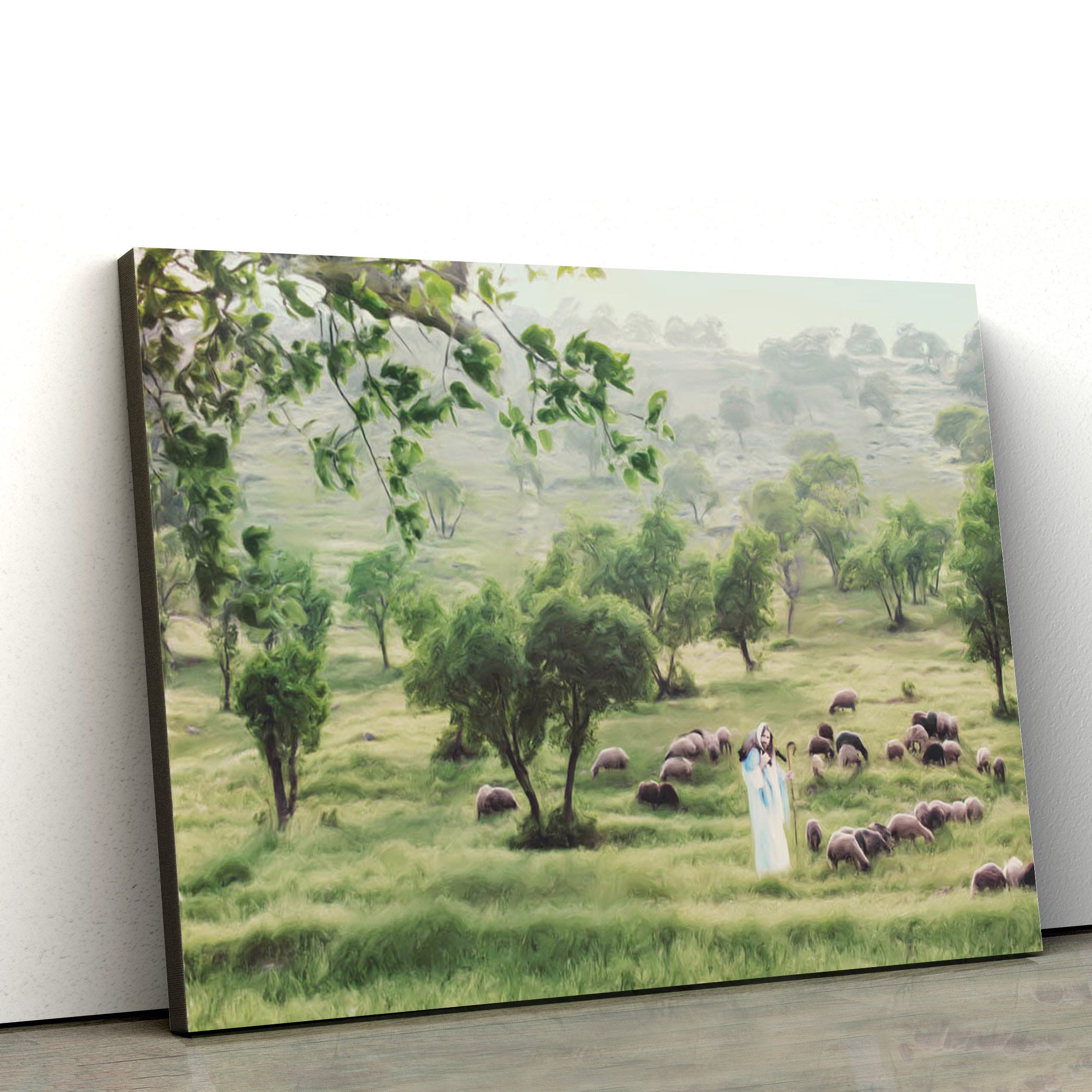 Jesus With The Sheep Canvas Art – Jesus Christ Pictures – Jesus Wall Art – Christian Wall Decor