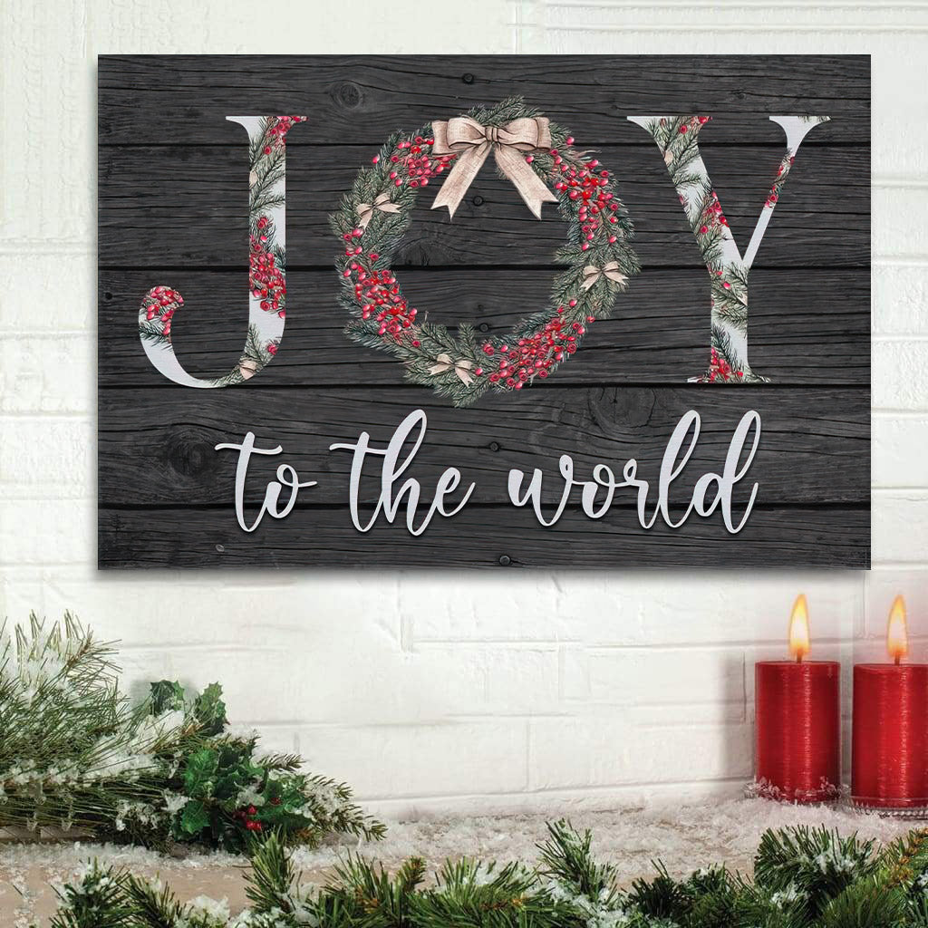 Joy To The World Christmas Wall Art Canvas Print Christian Gifts – Religious Wall Art Canvas