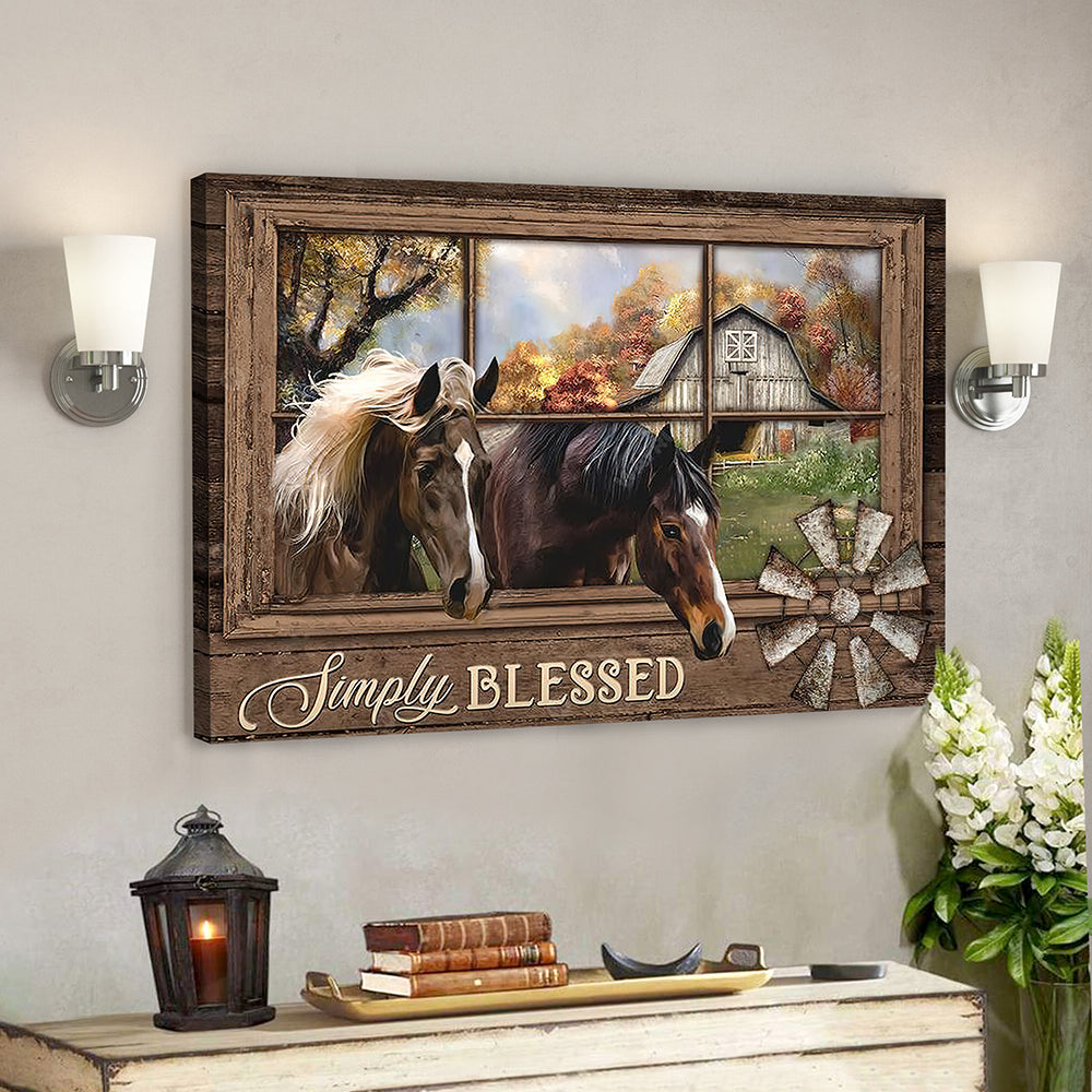 Landscape God Canvas Prints – Bible Verse Canvas – God Wall Art – Simply Blessed Jesus – Jesus Christ Poster