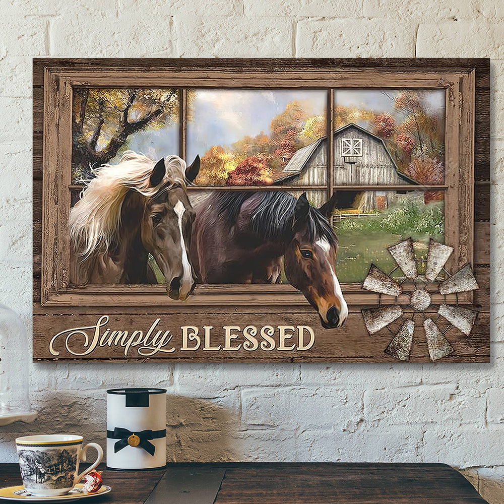 Landscape God Canvas Prints – Bible Verse Canvas – God Wall Art – Simply Blessed Jesus – Jesus Christ Poster