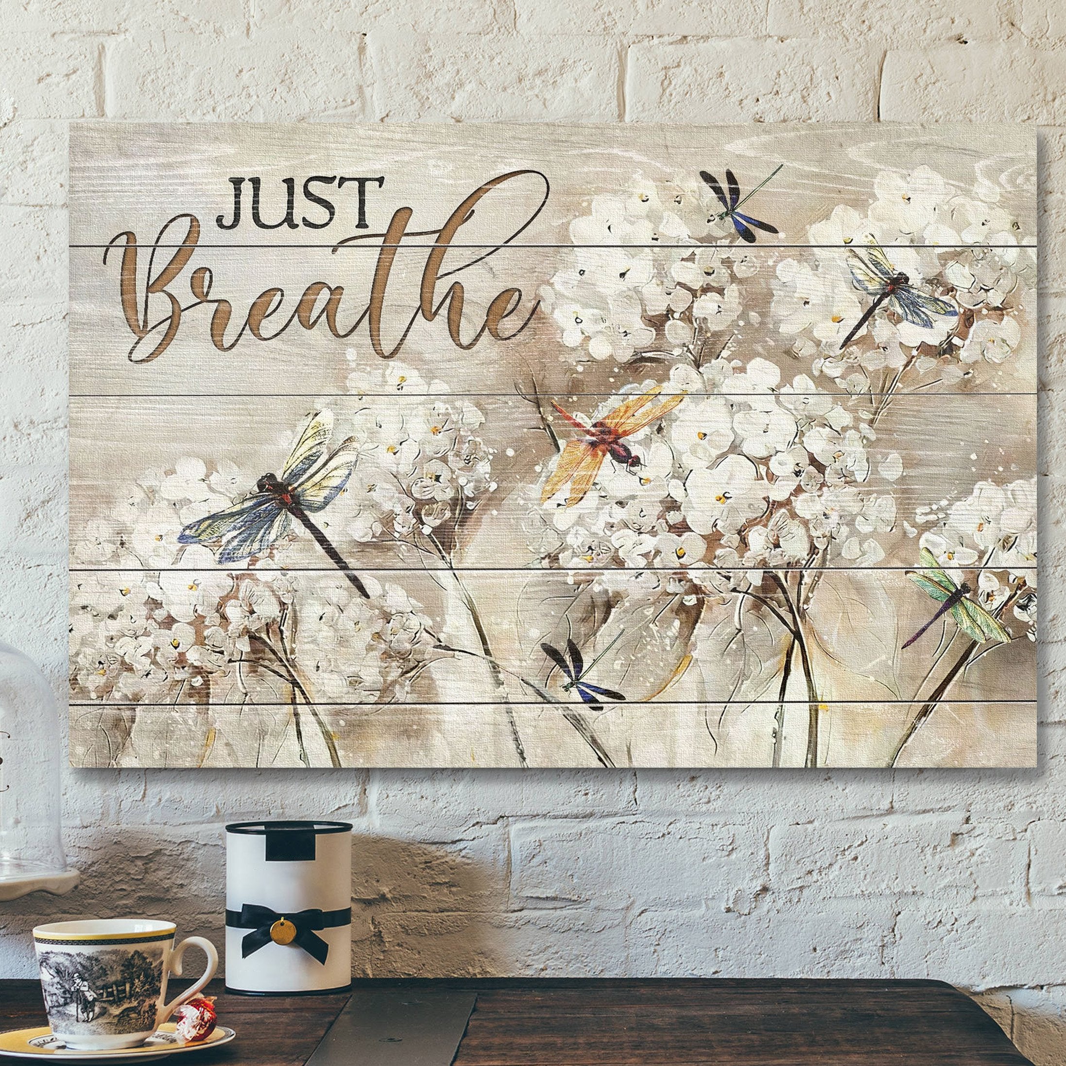 Landscape God Canvas Prints – Jesus Canvas Wall Art – Just breathe and have faith Canvas