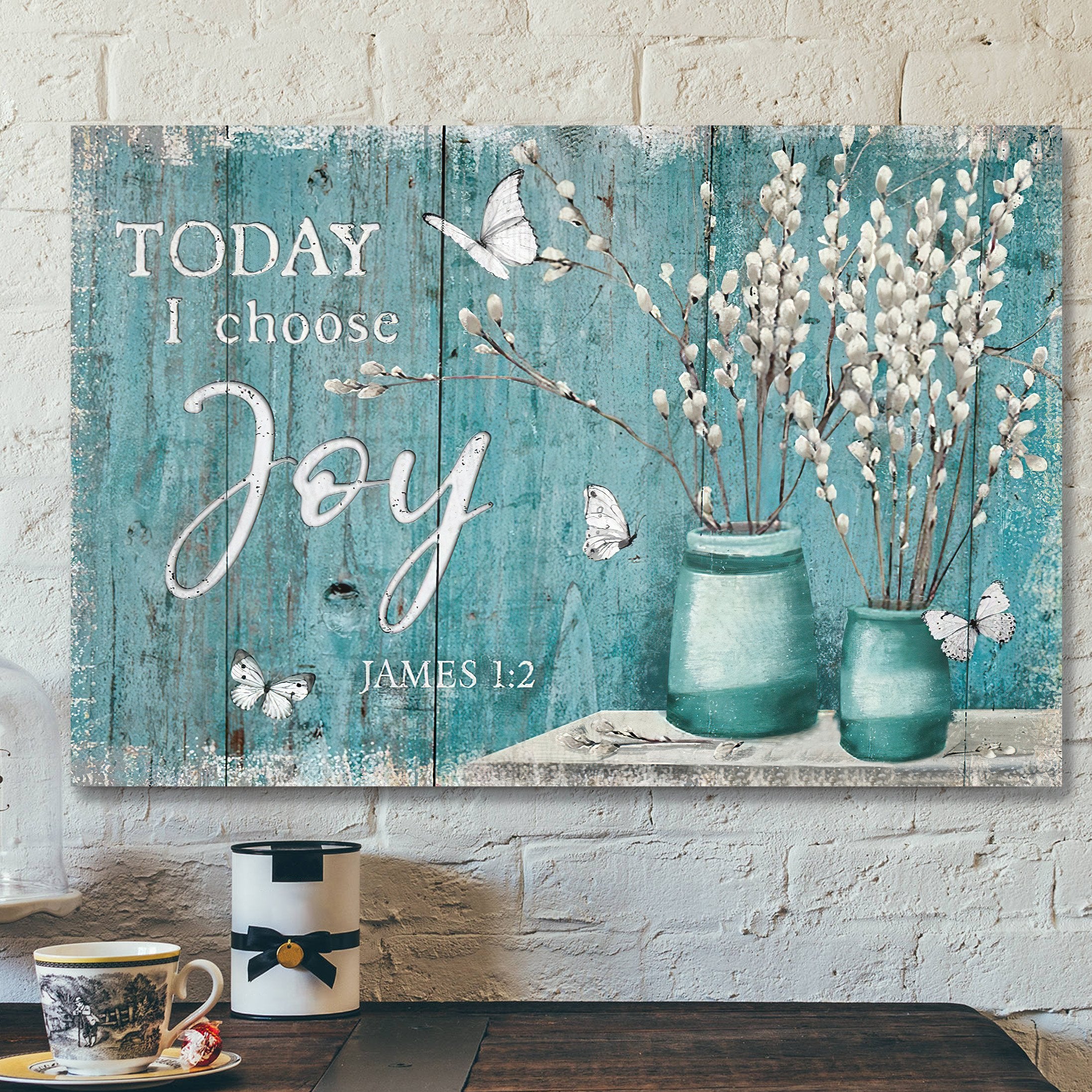 Landscape God Canvas Prints – Jesus Canvas Wall Art – Today I choose joy Canvas