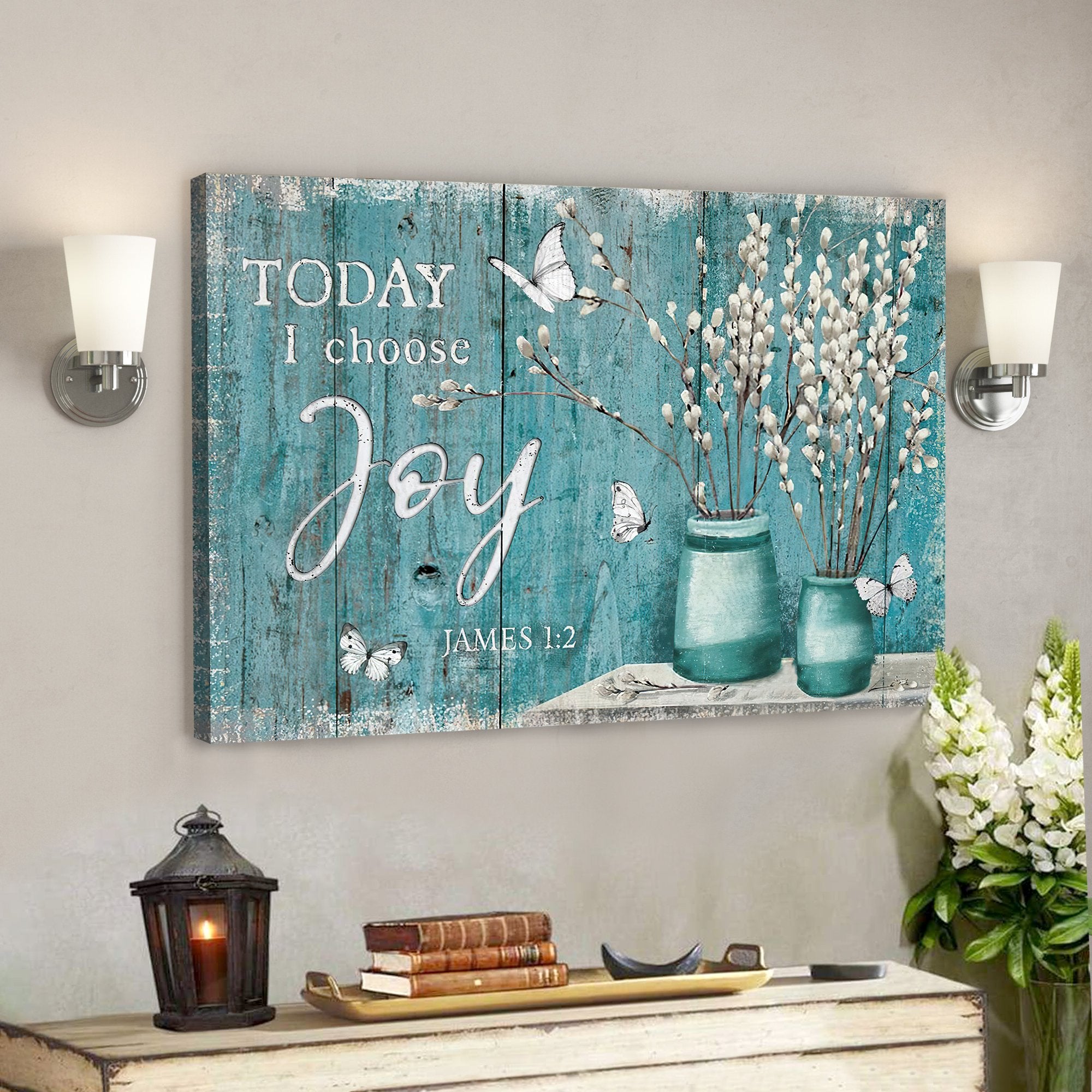 Landscape God Canvas Prints – Jesus Canvas Wall Art – Today I choose joy Canvas