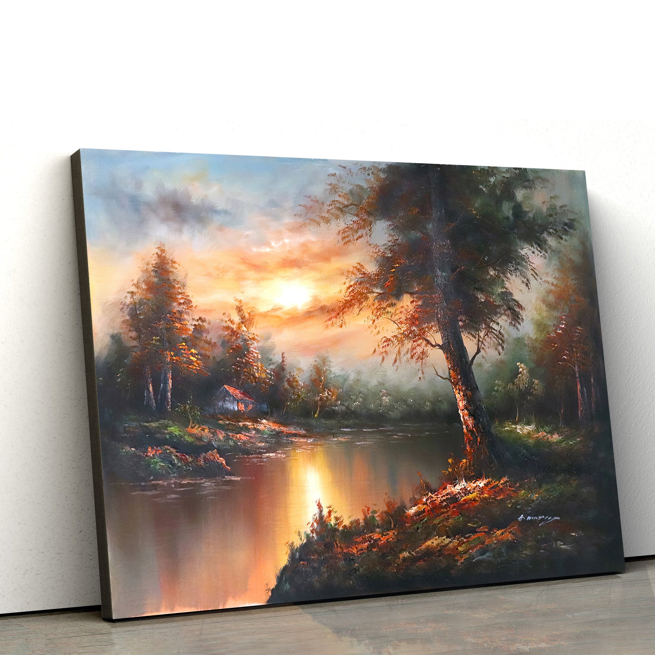 Landscape Oil Painting Canvas Wall Art – Canvas Wall Decor – Home Decor Living Room