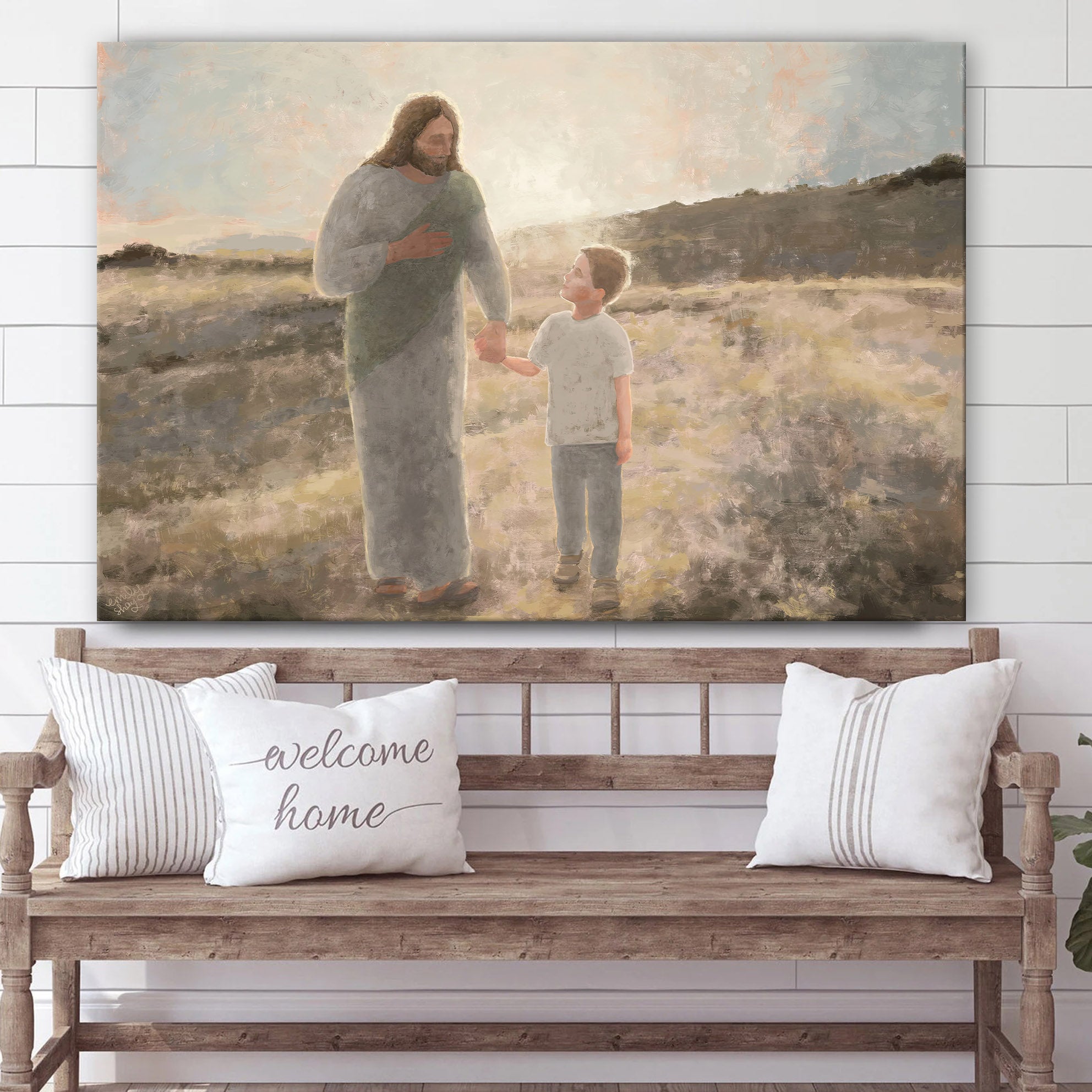 Lead Kindly Light Child of God Art Jesus Christian Canvas Art – Religious Posters