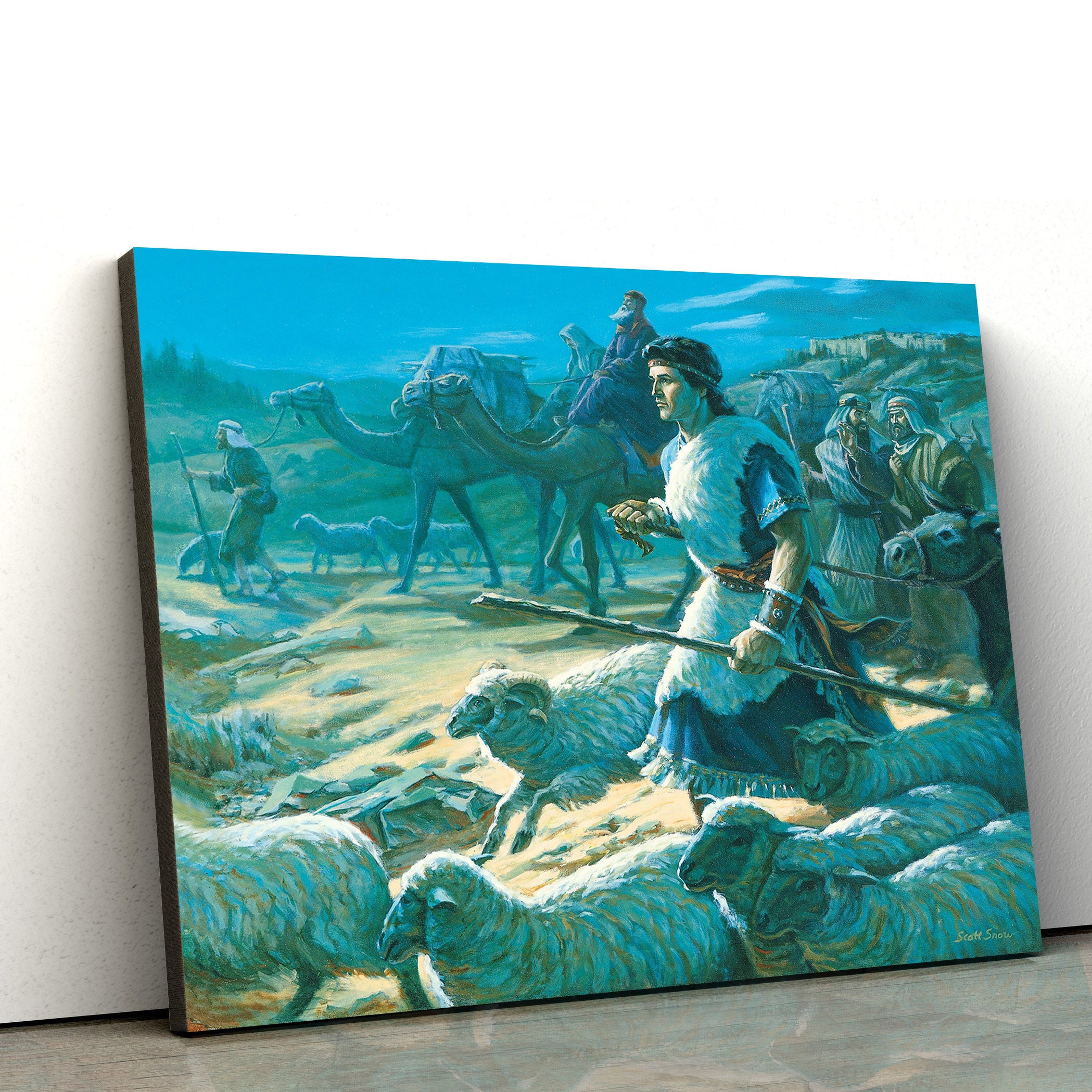 Lehi’s Family Leaving Jerusalem Canvas Pictures – Christian Paintings For Home – Religious Canvas Wall Decor