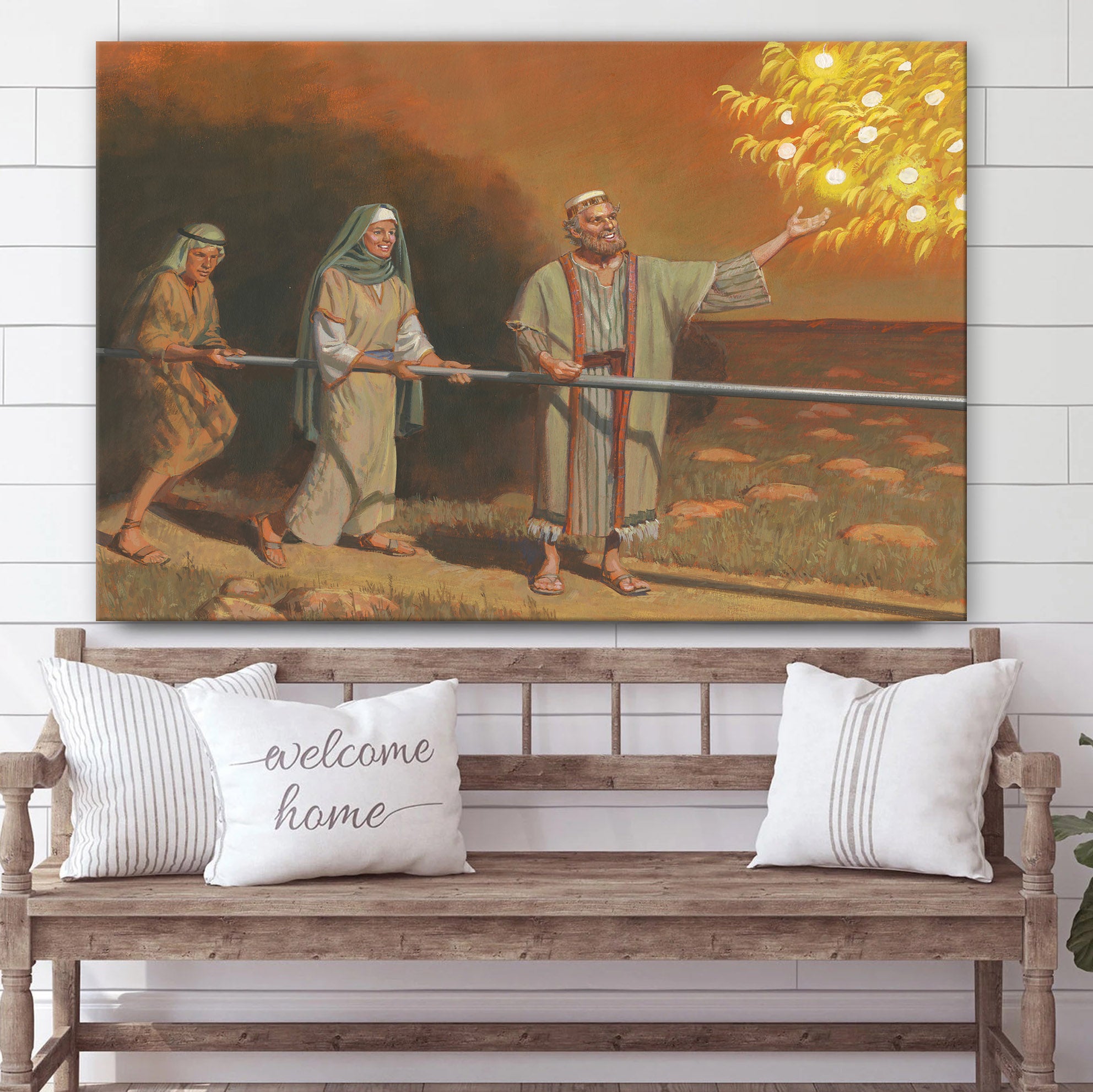 Lehi Reaching For The Fruit Canvas Pictures – Christian Paintings For Home – Religious Canvas Wall Decor