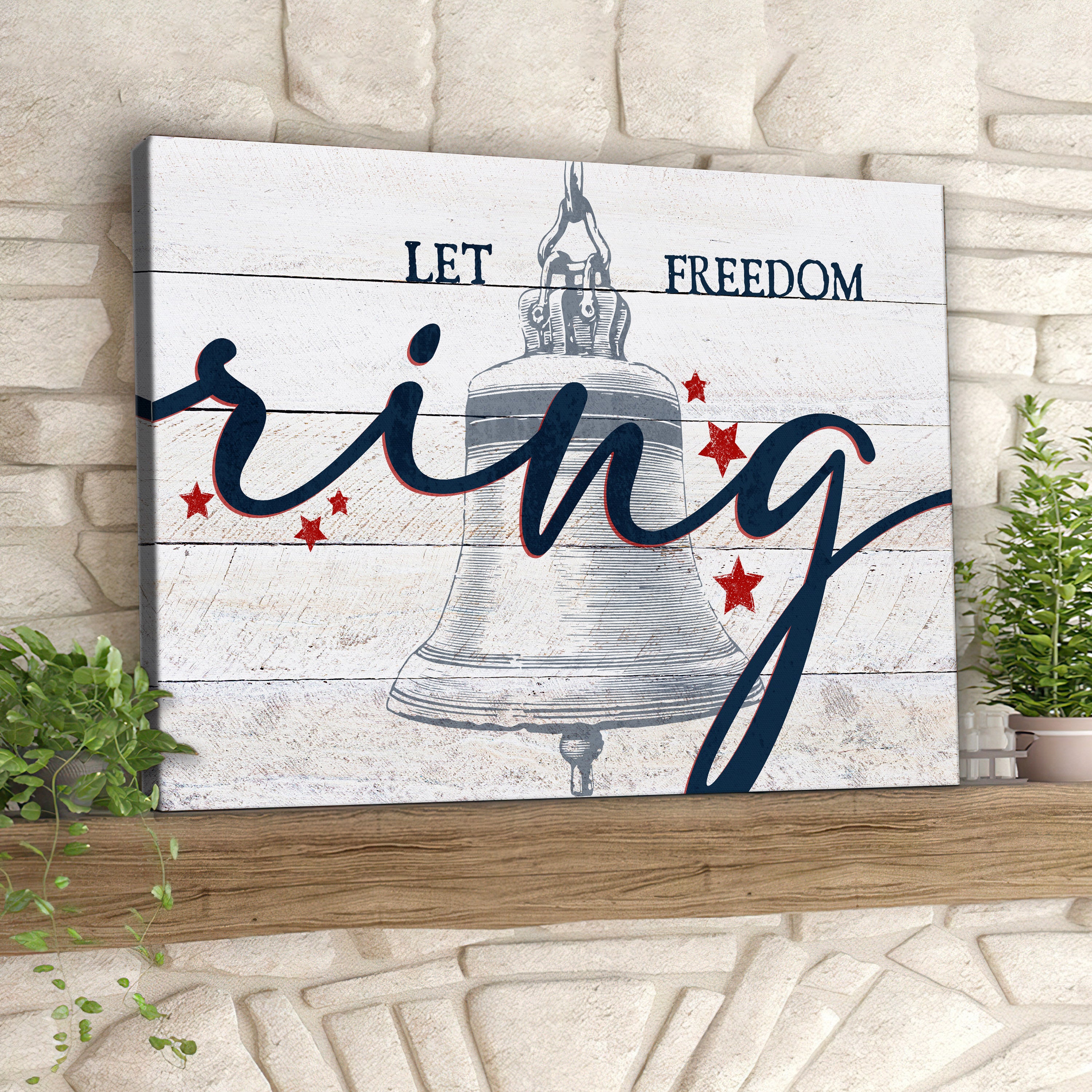 Let Freedom Ring – Bell – Fourth Of July Paintings – Independence Day Canvas Wall Art