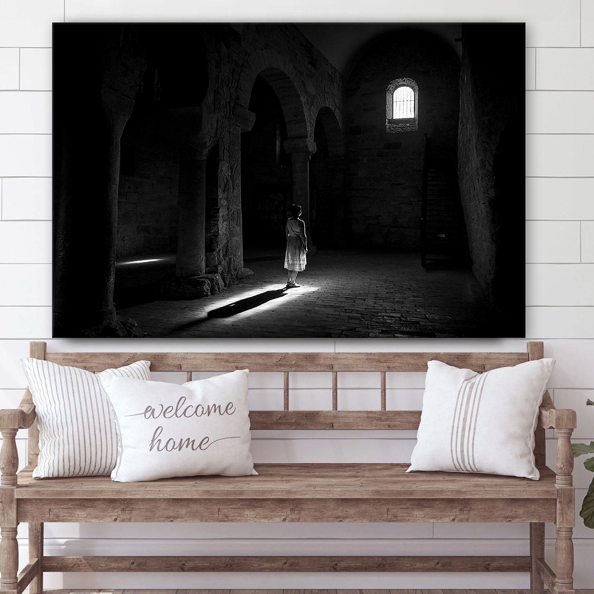 Light In The Monastery Of Suso Canvas Pictures – Jesus Canvas Pictures – Christian Wall Art