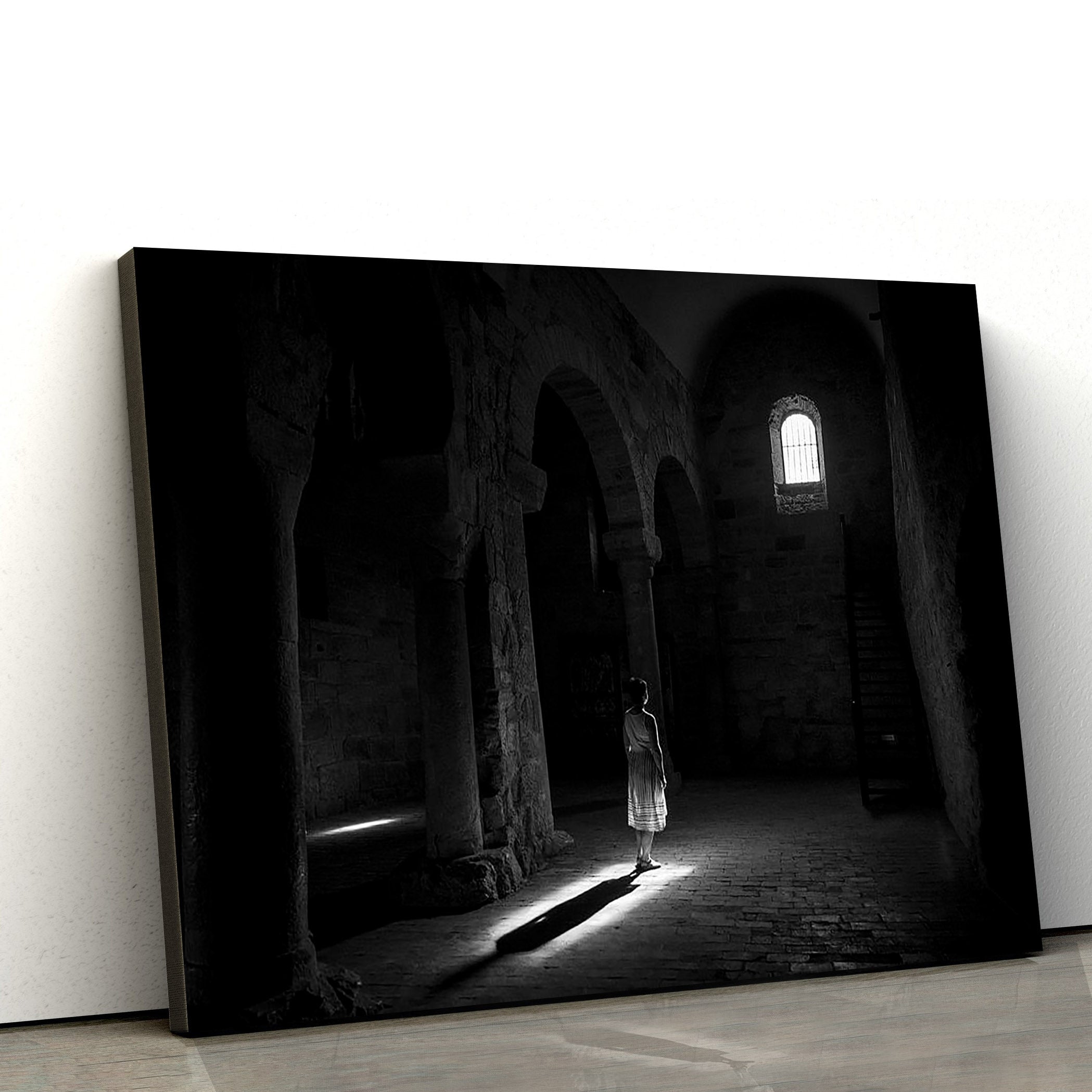 Light In The Monastery Of Suso Canvas Pictures – Jesus Canvas Pictures – Christian Wall Art