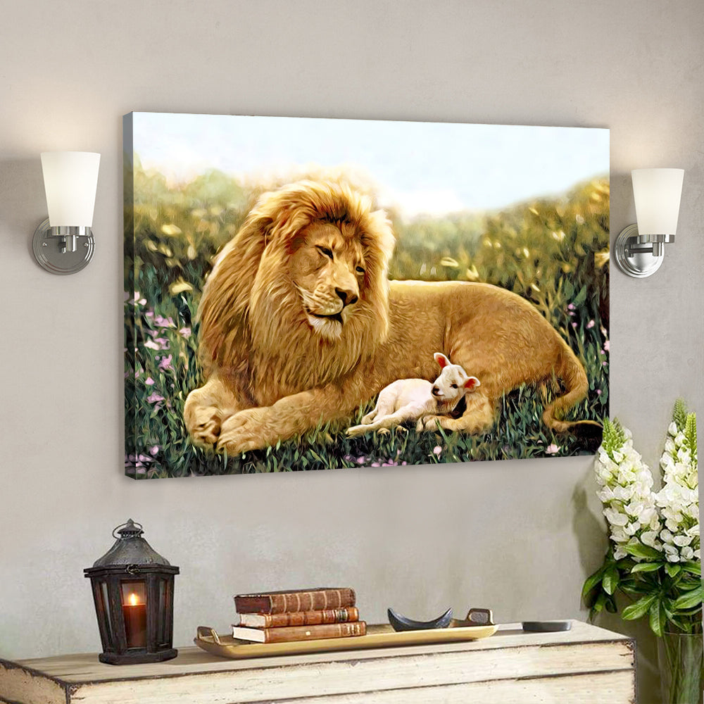 Lion – Jesus Canvas 78 – Christian Gift – Jesus Canvas Painting – Jesus Poster – Bible Verse Canvas Wall Art – Scripture Canvas