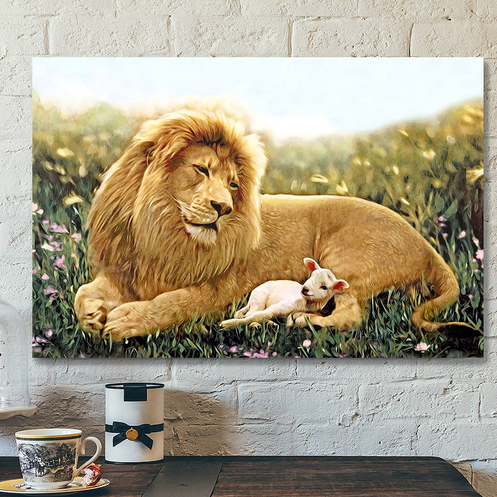 Lion – Jesus Canvas 78 – Christian Gift – Jesus Canvas Painting – Jesus Poster – Bible Verse Canvas Wall Art – Scripture Canvas