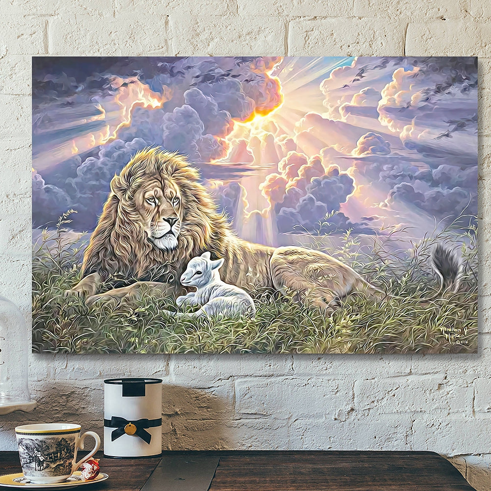 Lion – Jesus Canvas 81 – Christian Gift – Jesus Canvas Painting – Jesus Poster – Bible Verse Canvas Wall Art – Scripture Canvas