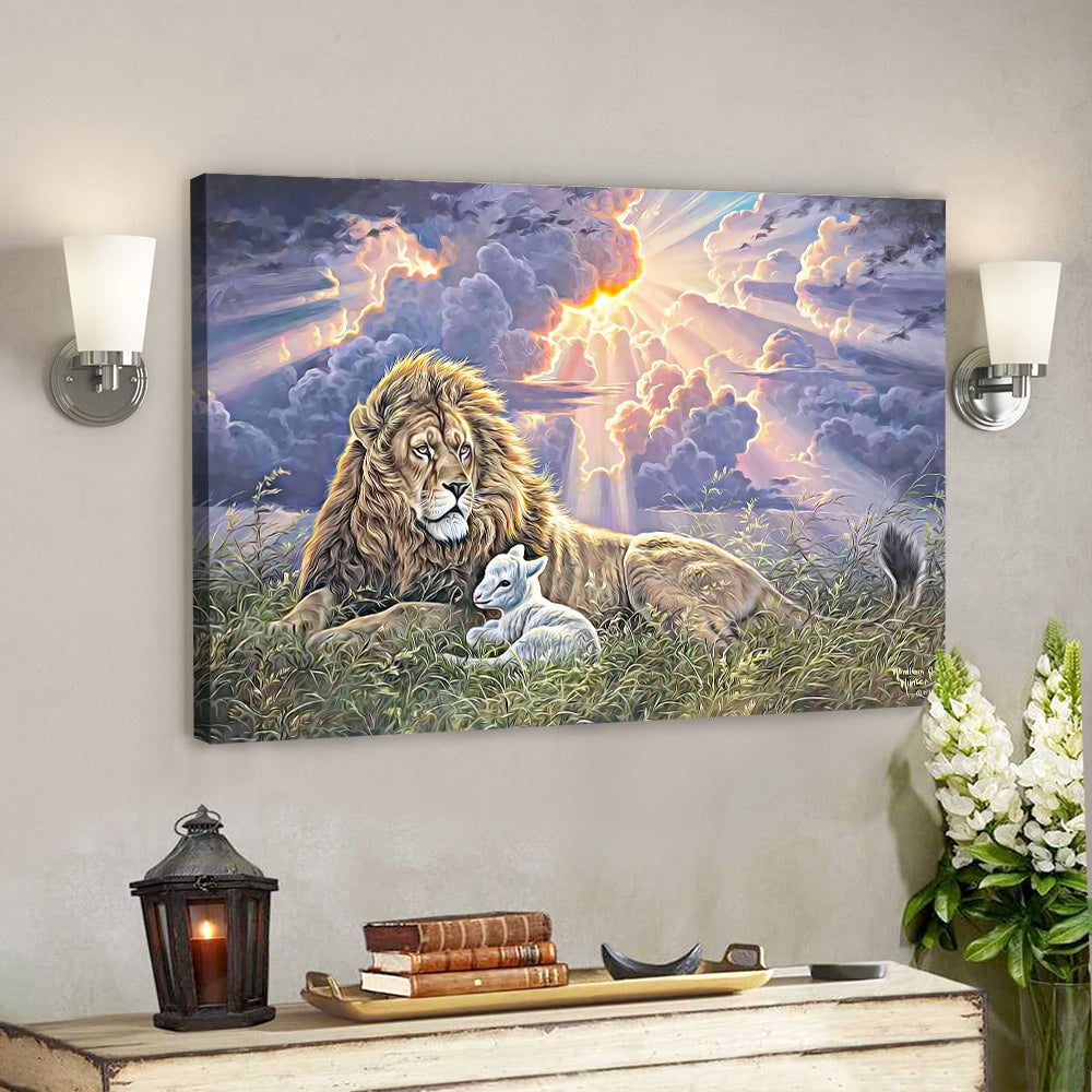 Lion – Jesus Canvas 81 – Christian Gift – Jesus Canvas Painting – Jesus Poster – Bible Verse Canvas Wall Art – Scripture Canvas