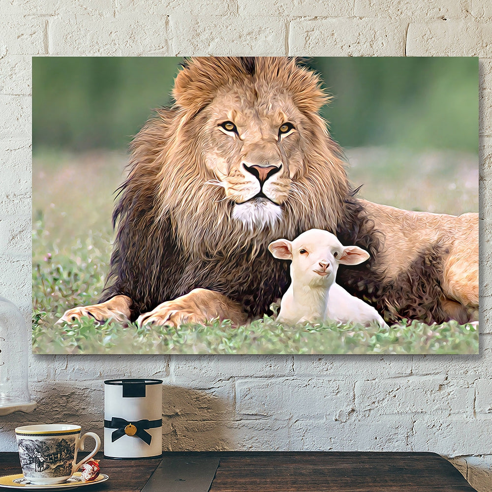 Lion – Jesus Christ Poster 10 – Jesus Poster – Jesus Canvas Wall Art – Bible Verse Canvas Wall Art – Scripture Canvas