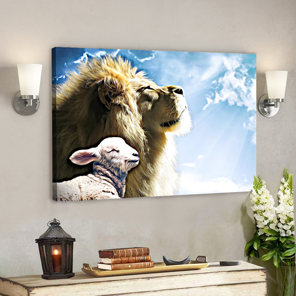 Lion – Jesus Christ Poster 12 – Jesus Poster – Jesus Canvas Wall Art – Bible Verse Canvas Wall Art – Scripture Canvas