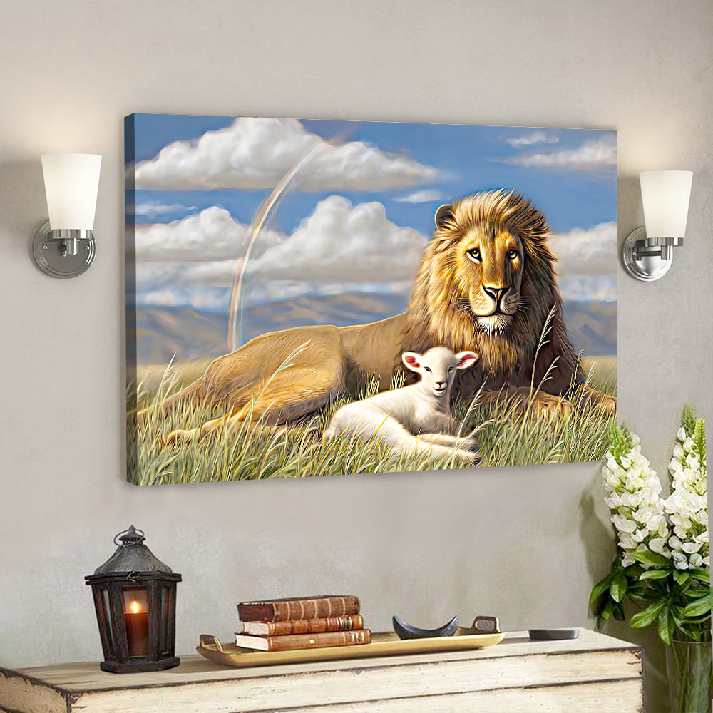 Lion – Jesus Christ Poster 2 – Jesus Poster – Jesus Canvas Wall Art – Bible Verse Canvas Wall Art – Scripture Canvas