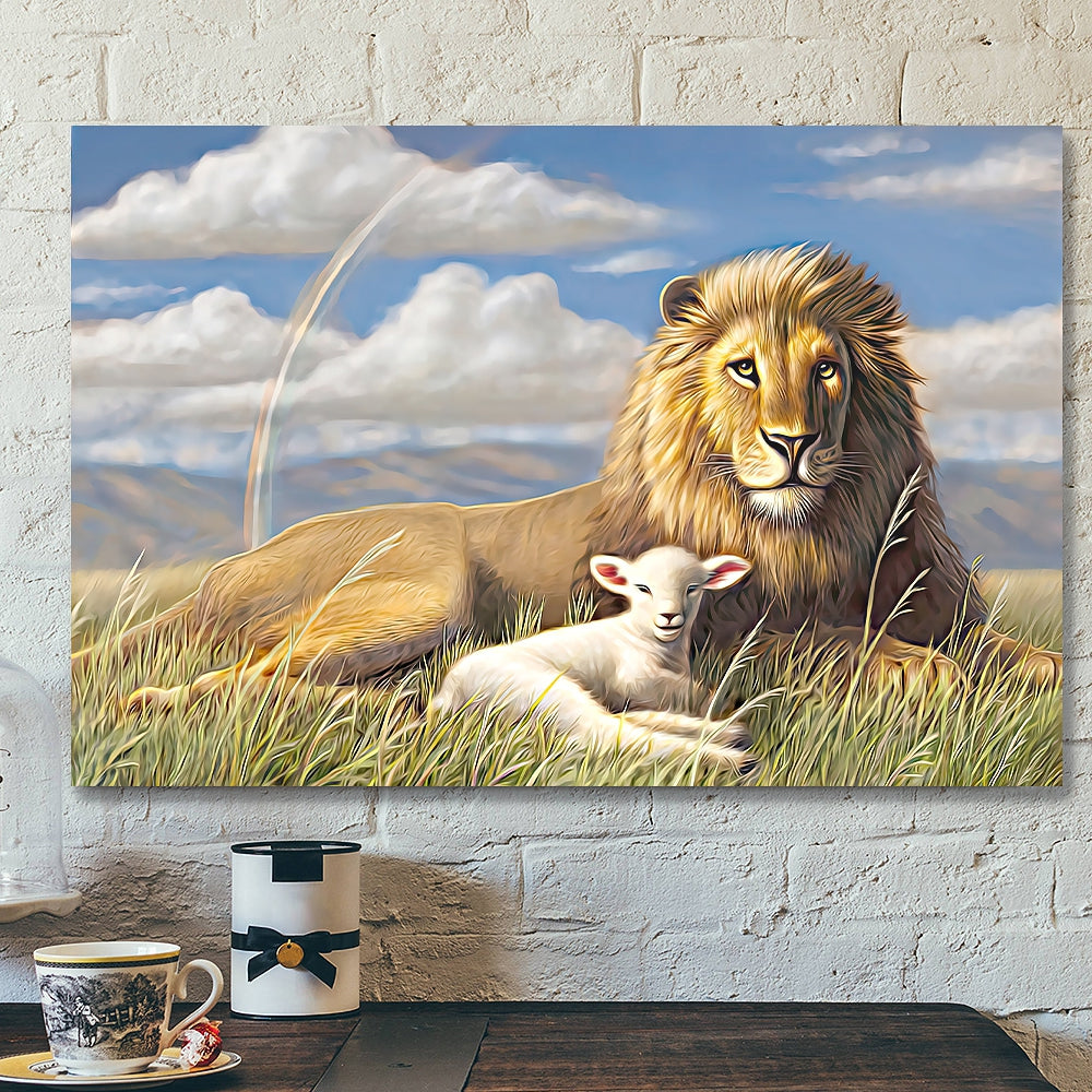 Lion – Jesus Christ Poster 2 – Jesus Poster – Jesus Canvas Wall Art – Bible Verse Canvas Wall Art – Scripture Canvas