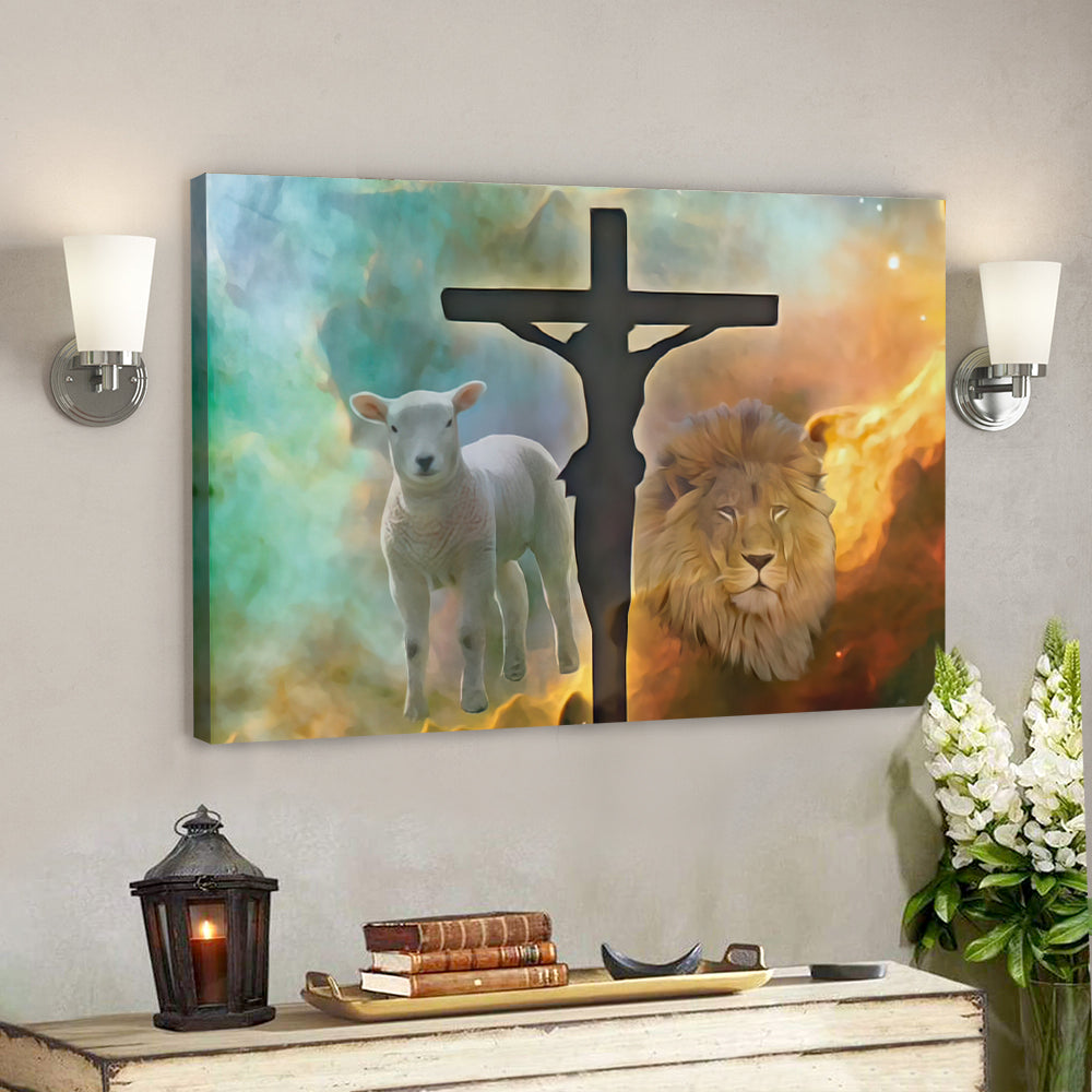 Lion – Jesus Christ Poster 20 – Jesus Poster – Jesus Canvas Wall Art – Bible Verse Canvas Wall Art – Scripture Canvas