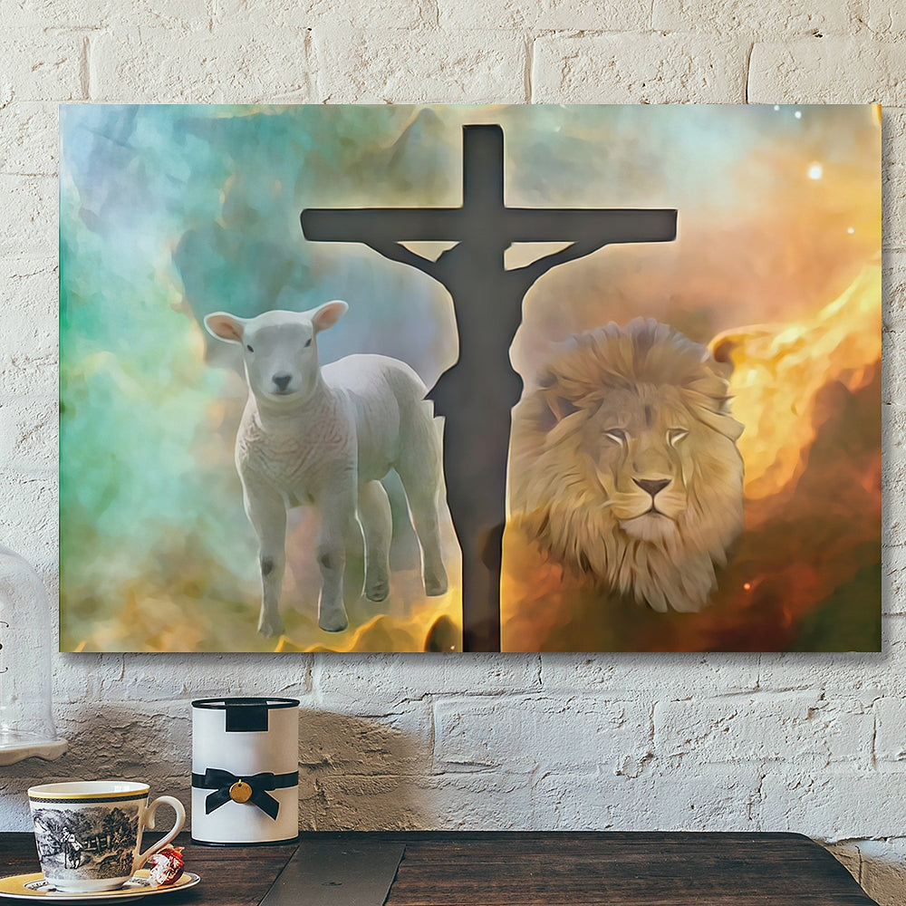 Lion – Jesus Christ Poster 20 – Jesus Poster – Jesus Canvas Wall Art – Bible Verse Canvas Wall Art – Scripture Canvas