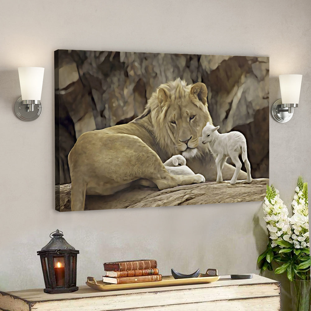 Lion – Jesus Christ Poster 3 – Jesus Poster – Jesus Canvas Wall Art – Bible Verse Canvas Wall Art – Scripture Canvas